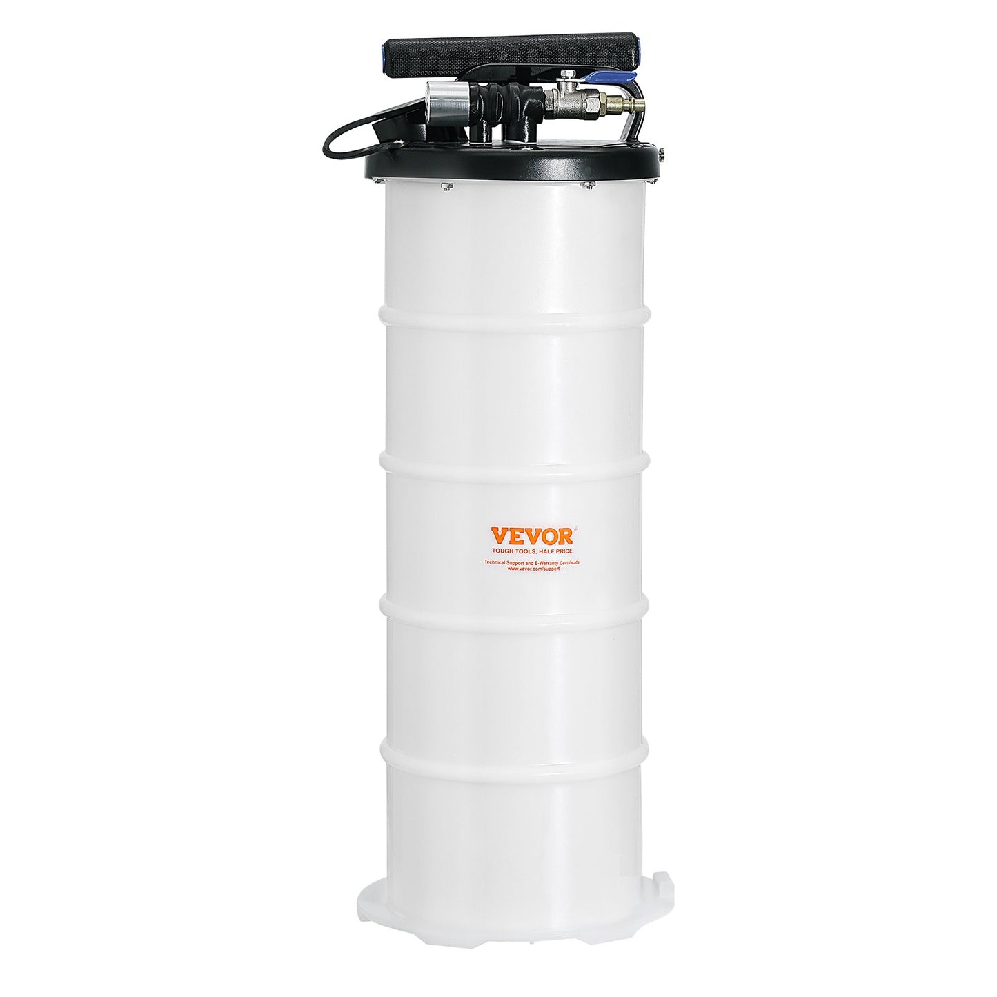 Flüssigkeitsabsauger, 1,74 Gallonen (6,5 Liter), pneumatischer/manueller Ölwechsler, Vakuum-Flüssigkeitsabsauger mit Ölmessstab und Saugschlauch, Ölabsauger-Ersatzpumpe zum Vakuumsaugen von Fahrzeugflüssigkeiten