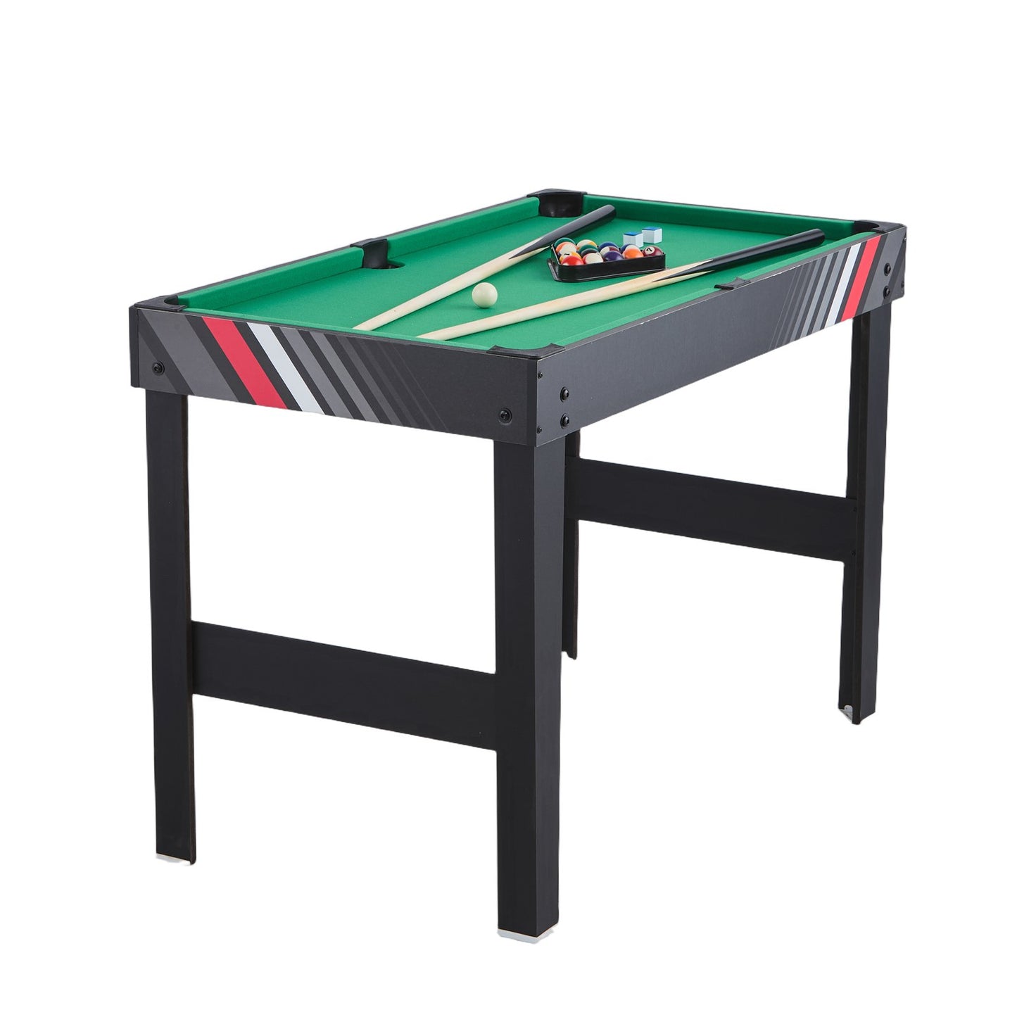 122 cm Air Hockey Table 4-in-1 Combo Game Table Football Ping Pong Billiards
