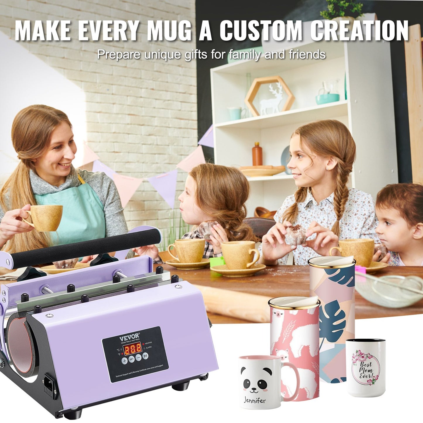 Tumbler Heat Press Machine 11-30oz Mugg Press Sublimation Tumblers Lila