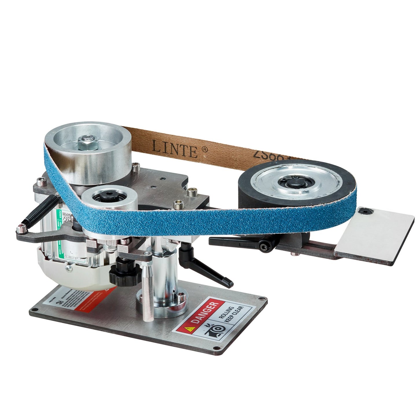 Bandslipmaskin 30 x 1-tums variabel hastighet med VFD 2 slipformar