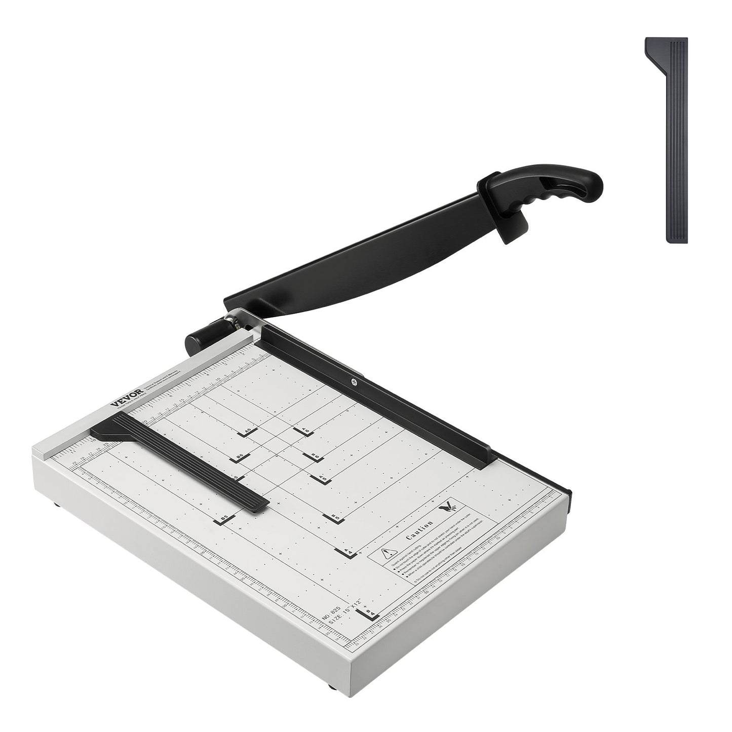 Pappersskärare, giljotintrimmer, 15" klipplängd, 16 arks kapacitet, kraftig giljotinpapperskärare med skyddsskena/bladlås för kartong/kartong, papperstrimmer för hemmakontorsskola