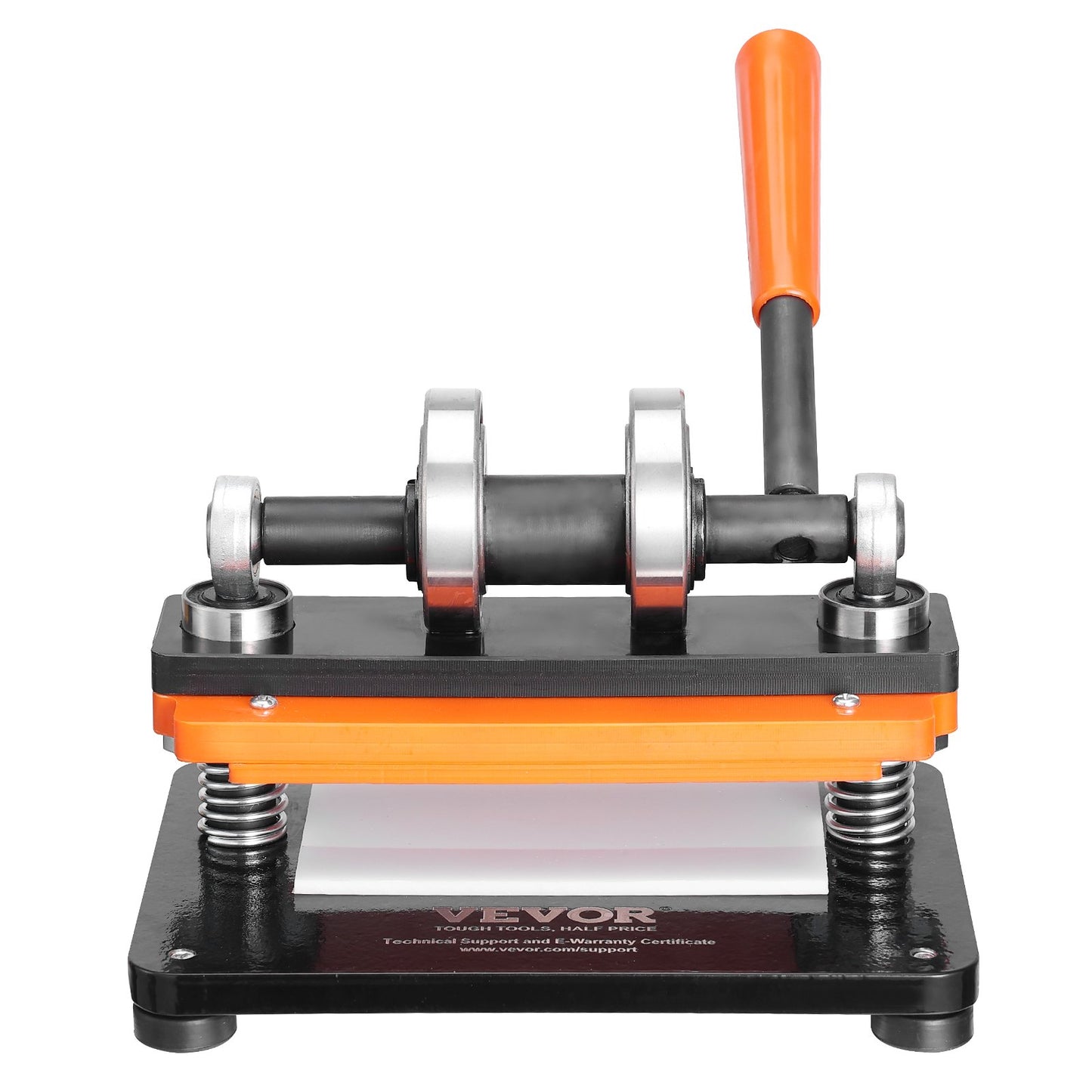 Leather Cutting Machine, 7.1 x 3.9 Inch Embossing Plate Manual Puncher, 0.47 Inch Pressure Impact Leather Embossing Machine, Double Guide Shaft Punching Machine for Various Materials