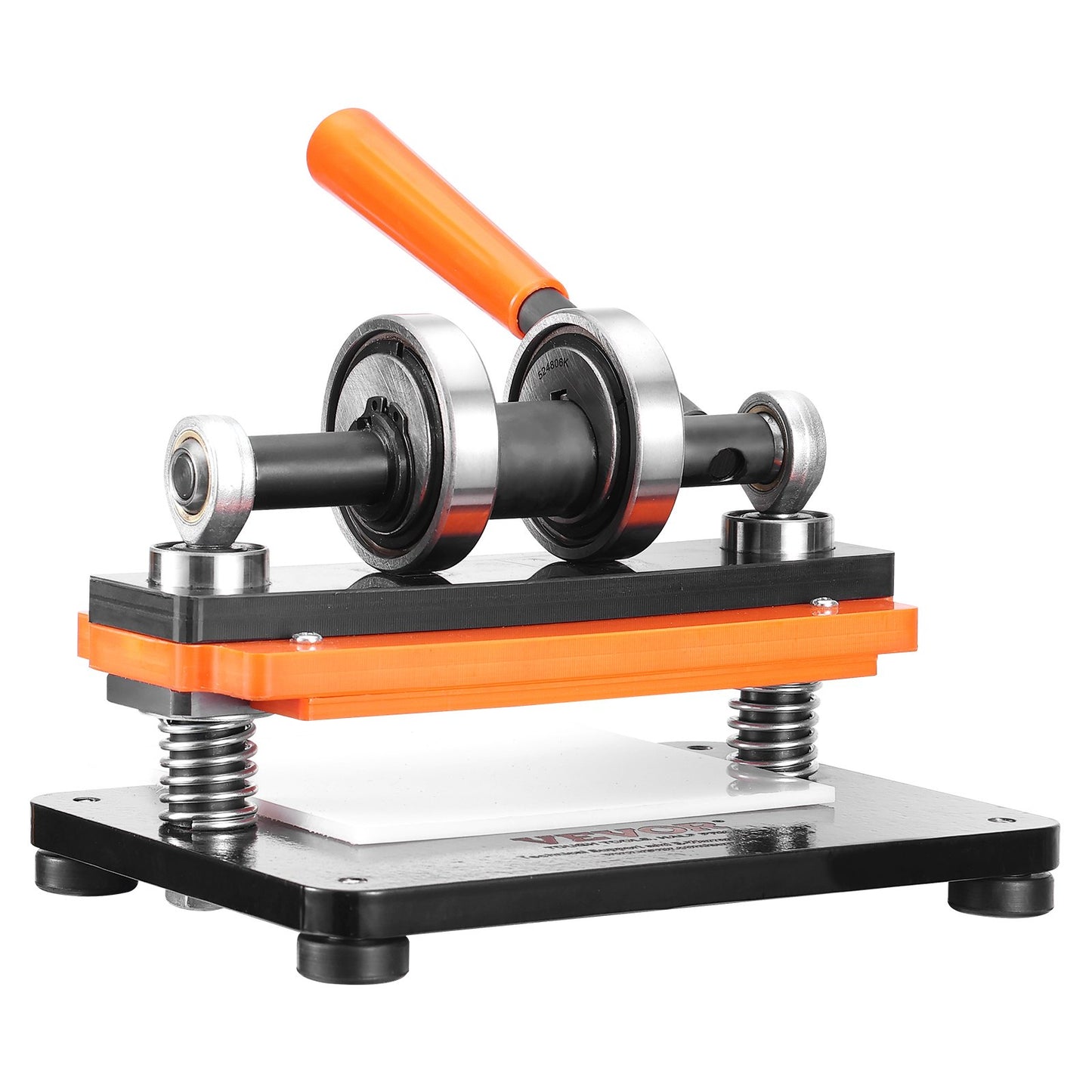 Leather Cutting Machine, 7.1 x 3.9 Inch Embossing Plate Manual Puncher, 0.47 Inch Pressure Impact Leather Embossing Machine, Double Guide Shaft Punching Machine for Various Materials