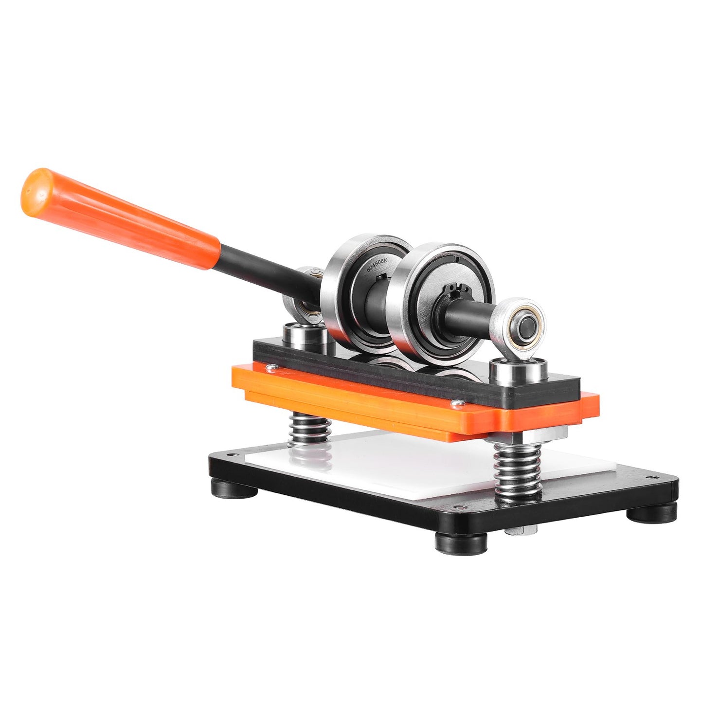 Leather Cutting Machine, 7.1 x 3.9 Inch Embossing Plate Manual Puncher, 0.47 Inch Pressure Impact Leather Embossing Machine, Double Guide Shaft Punching Machine for Various Materials