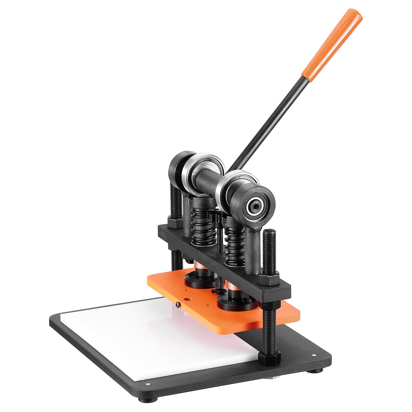 Leather Cutting Machine, 11 x 5.5 Inch Embossing Plate Manual Puncher, 0.47 Inch Pressure Impact Leather Embossing Machine, Double Guide Shaft Punching Machine for Various Materials