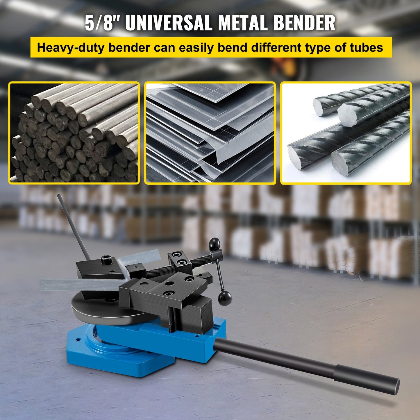 SBG-40 Metal Scroll Bender Höghärdat stål Scroll Bender Kombination av rullradie och vinkelböjning Universal Metal Rod Bender för stål Mässing Cooper Aluminium
