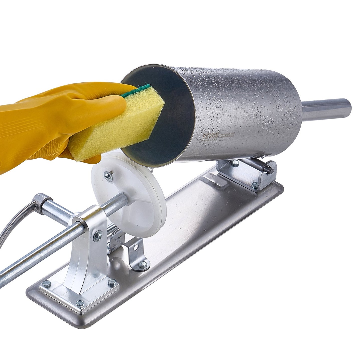 Manueller Wurstfüller, 2,5 l, horizontaler Wurstmacher, 201 Edelstahl