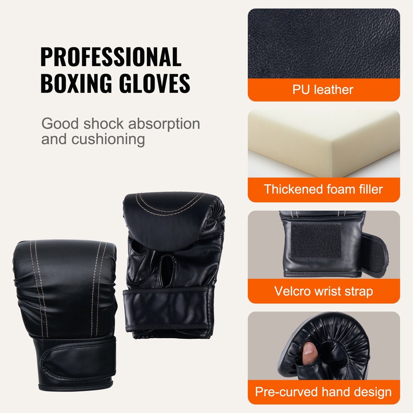 Boxsack für Erwachsene, 48" PVC Schweres Boxsack-Set, Boxsack mit Ketten und Handschuhen, Hängender Boxsack für MMA Karate Judo, Muay Thai Kickboxen, Boxen zu Hause, (Ungefüllt)