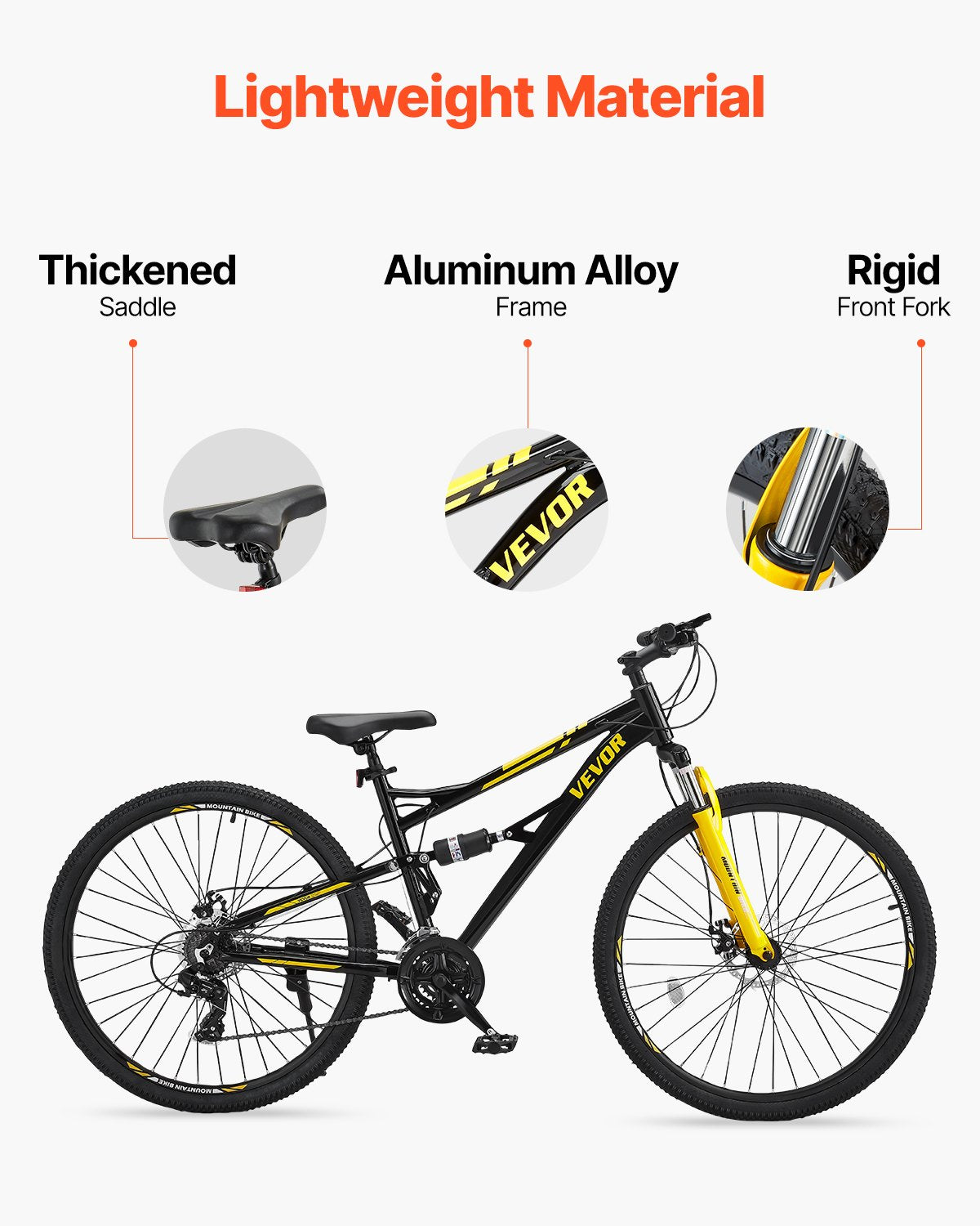 29" mountainbike MTB-cykel 24-växlad fullfjädring Dubbla skivbromsar