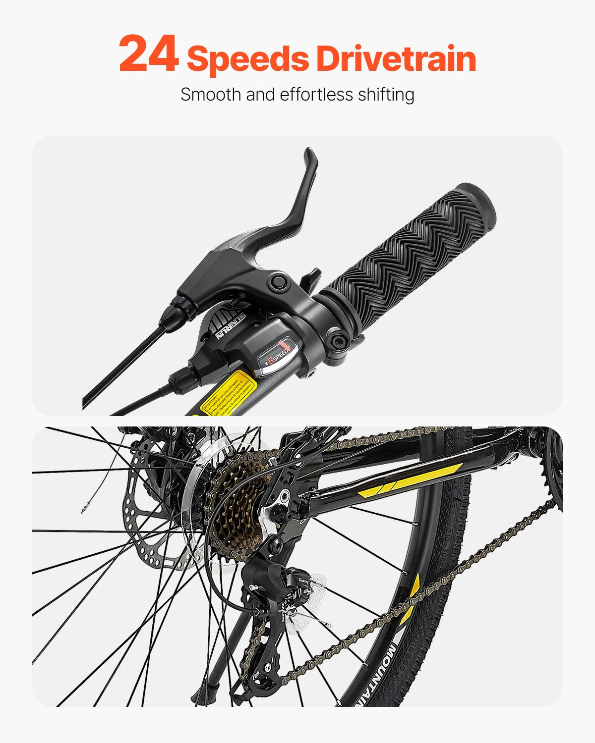 29" mountainbike MTB-cykel 24-växlad fullfjädring Dubbla skivbromsar