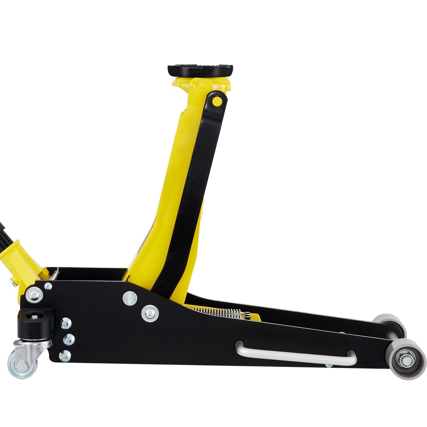 Floor jack, 2.5 ton low profile floor jack, aluminum and steel racing floor jack with dual piston quick lift pump, floor jack lifting range 95 mm-475 mm