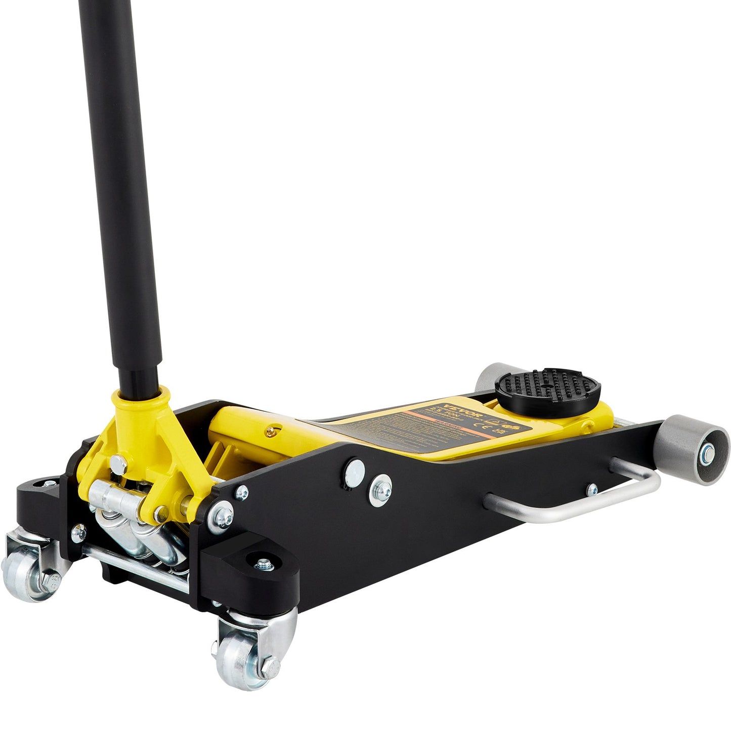 Floor jack, 2.5 ton low profile floor jack, aluminum and steel racing floor jack with dual piston quick lift pump, floor jack lifting range 95 mm-475 mm