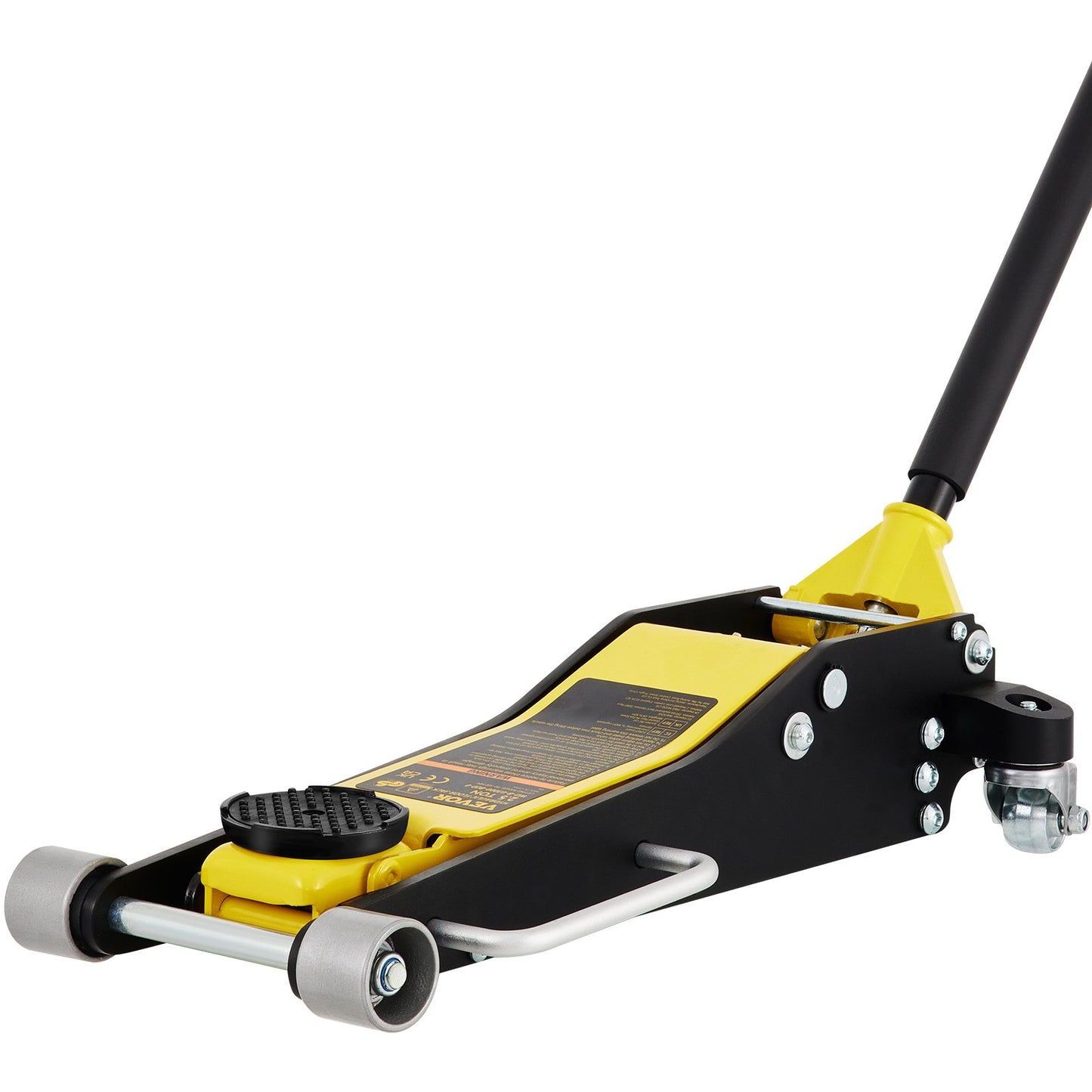 Floor jack, 2.5 ton low profile floor jack, aluminum and steel racing floor jack with dual piston quick lift pump, floor jack lifting range 95 mm-475 mm