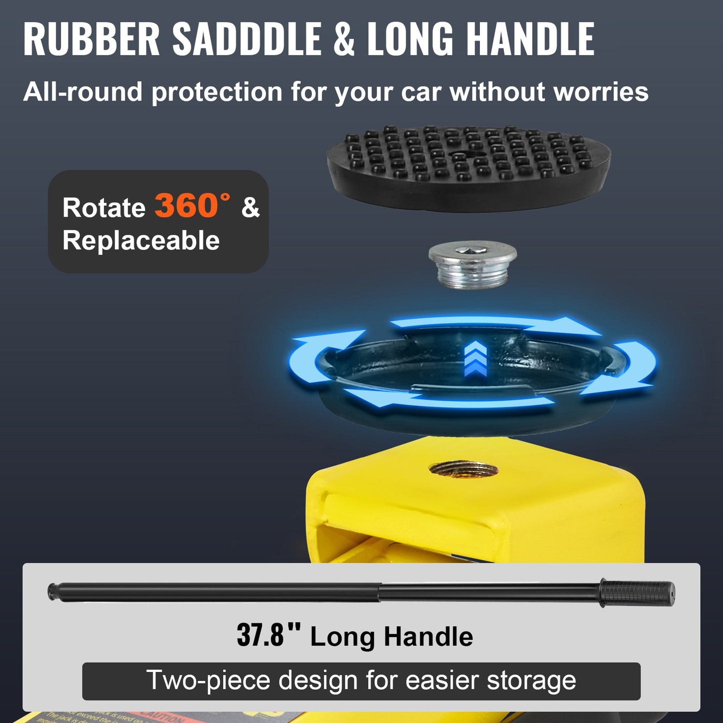 Low Profile Floor Jack 3 Ton Heavy Steel Single Kolv Hydraulpump