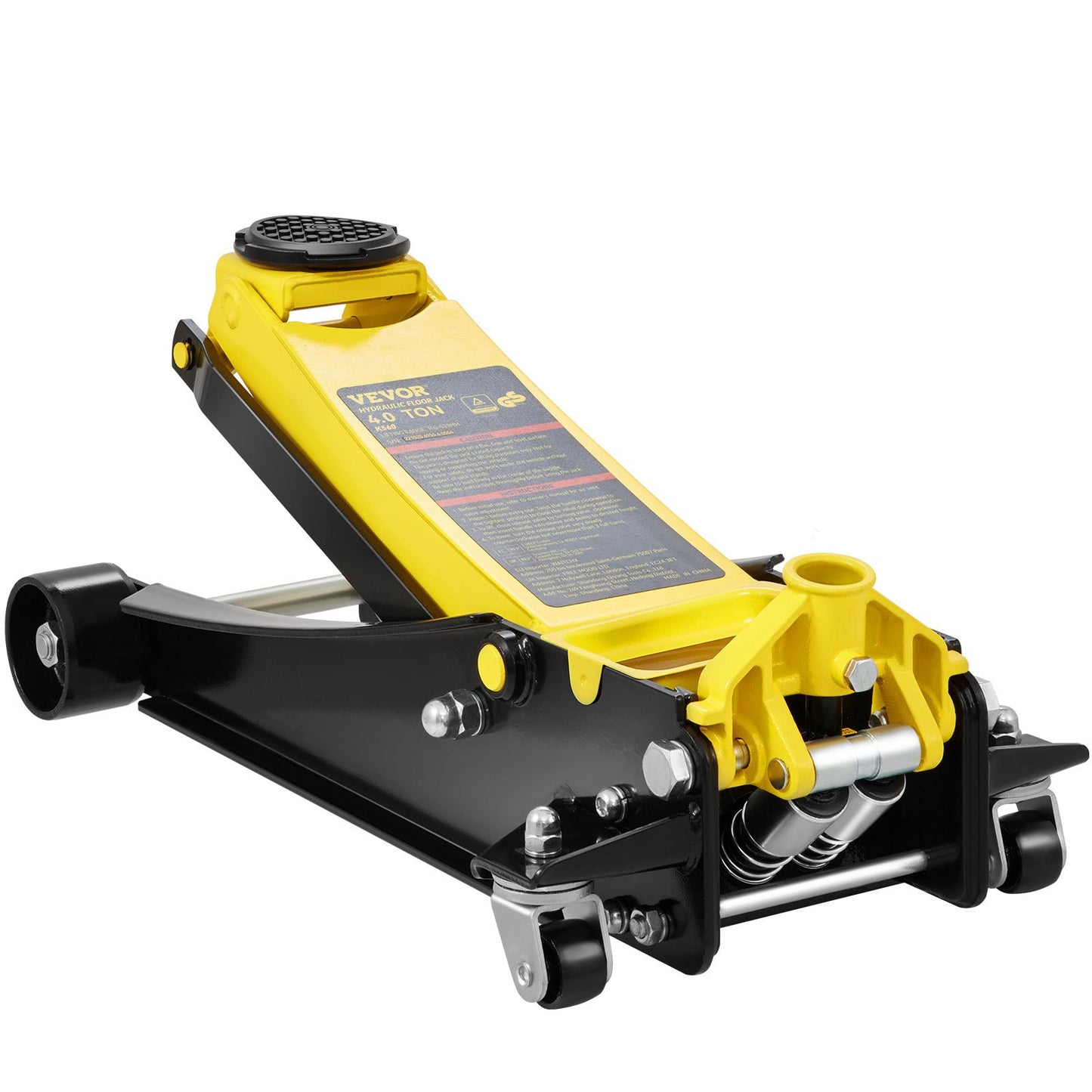 Low Profile Golvjack 4 Ton Heavy Duty Steel Dual Piston Rapid Pump