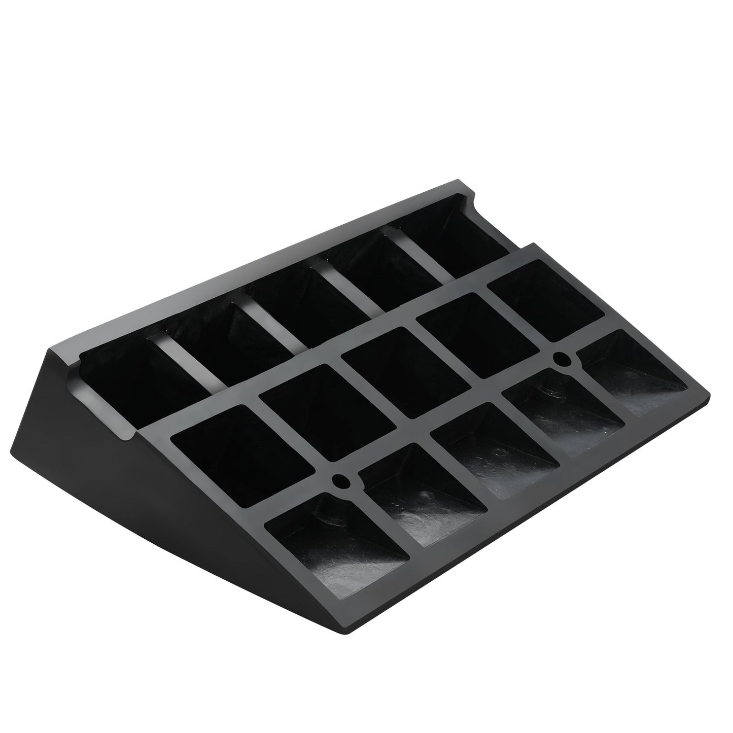 Gummikantramp 4,25" stighöjd trottoarkantramp, 11,8" bredd 19,7" längd Uppfartsramp för trottoarkant, 15T kraftig gummiramp för gaffeltruckar, lastbilar, bussar, bilar, rullstolar, cyklar