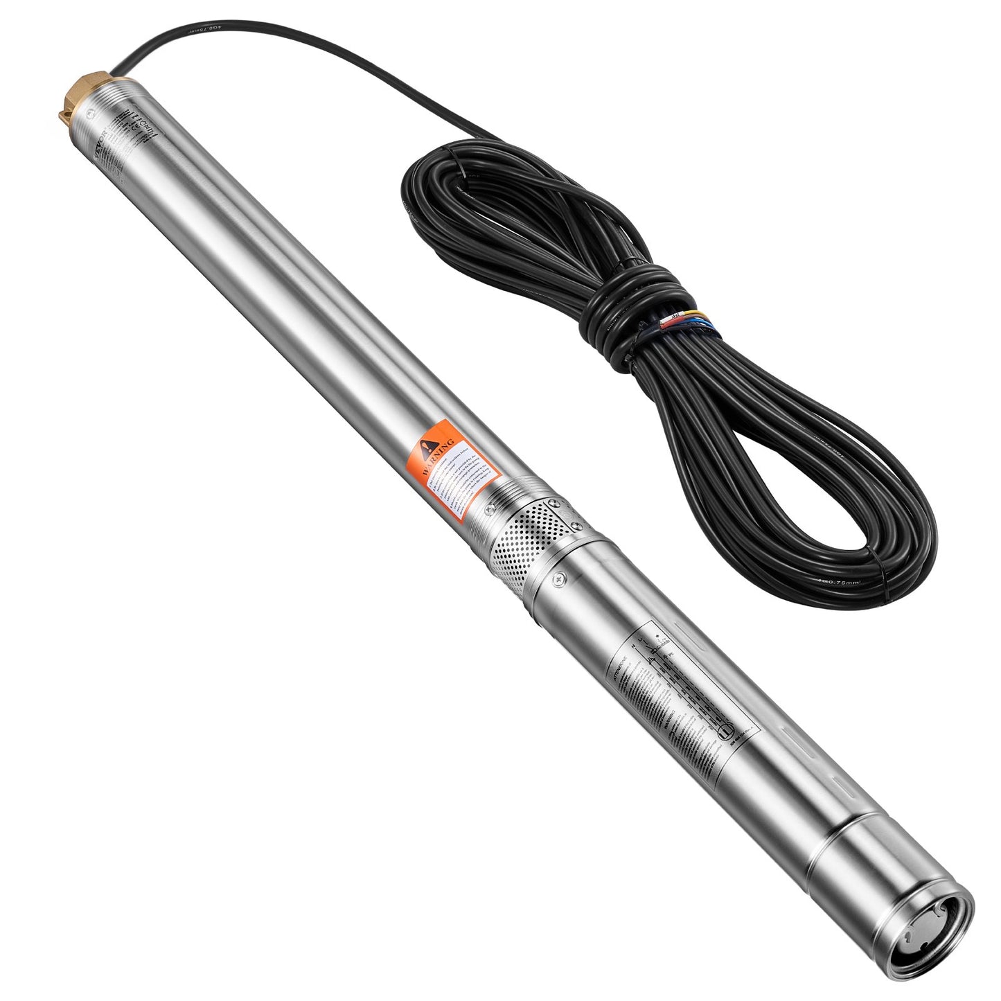 550W Dränkbar pump med djup brunn i rostfritt stål vattenpump 174 fot 100L/min
