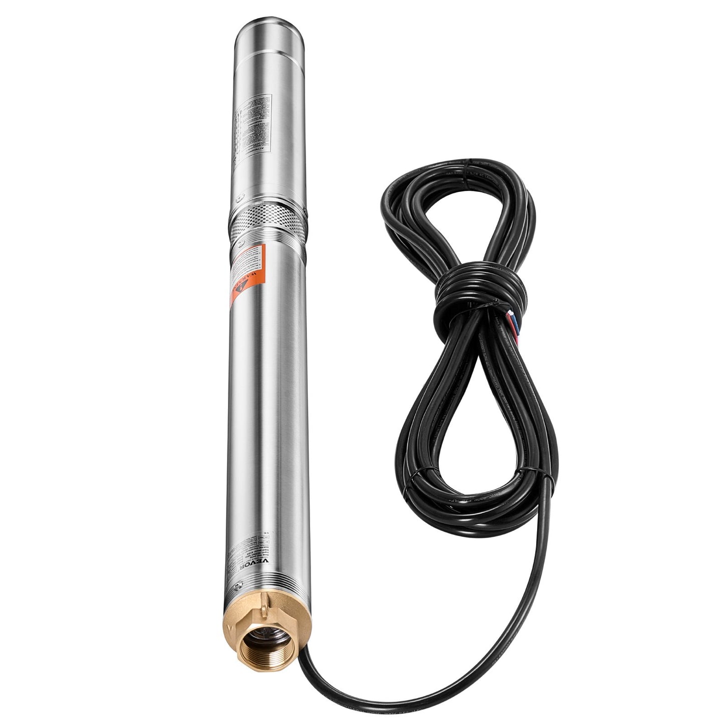 550W Dränkbar pump med djup brunn i rostfritt stål vattenpump 174 fot 100L/min