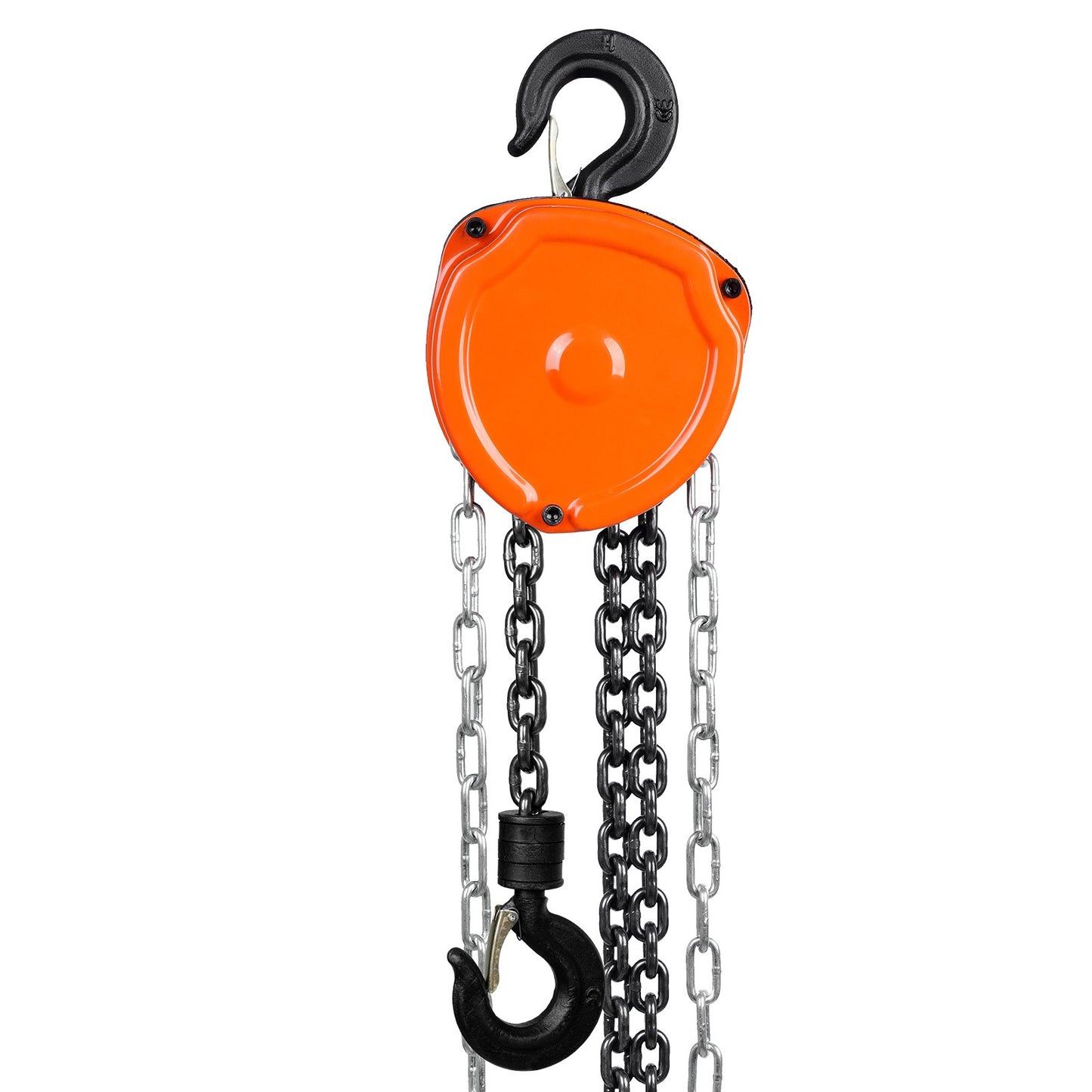 Manual Chain Hoist, 1 Ton 2200 lbs Capacity 20 FT Come Along, G80 Galvanized Carbon Steel with Double Lock Brake, Automatic Chain Guide and 360° Rotating Hook, for Garage Factory Dock
