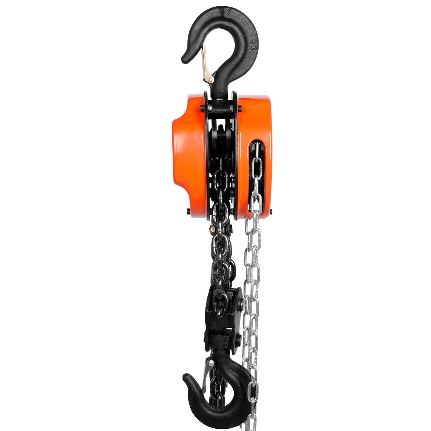 Manual Chain Hoist, 2 Ton 4400 lbs Capacity 10 FT Come Along, G80 Galvanized Carbon Steel with Double Lock Brake, Automatic Chain Guide and 360° Rotating Hook, for Garage Factory Dock