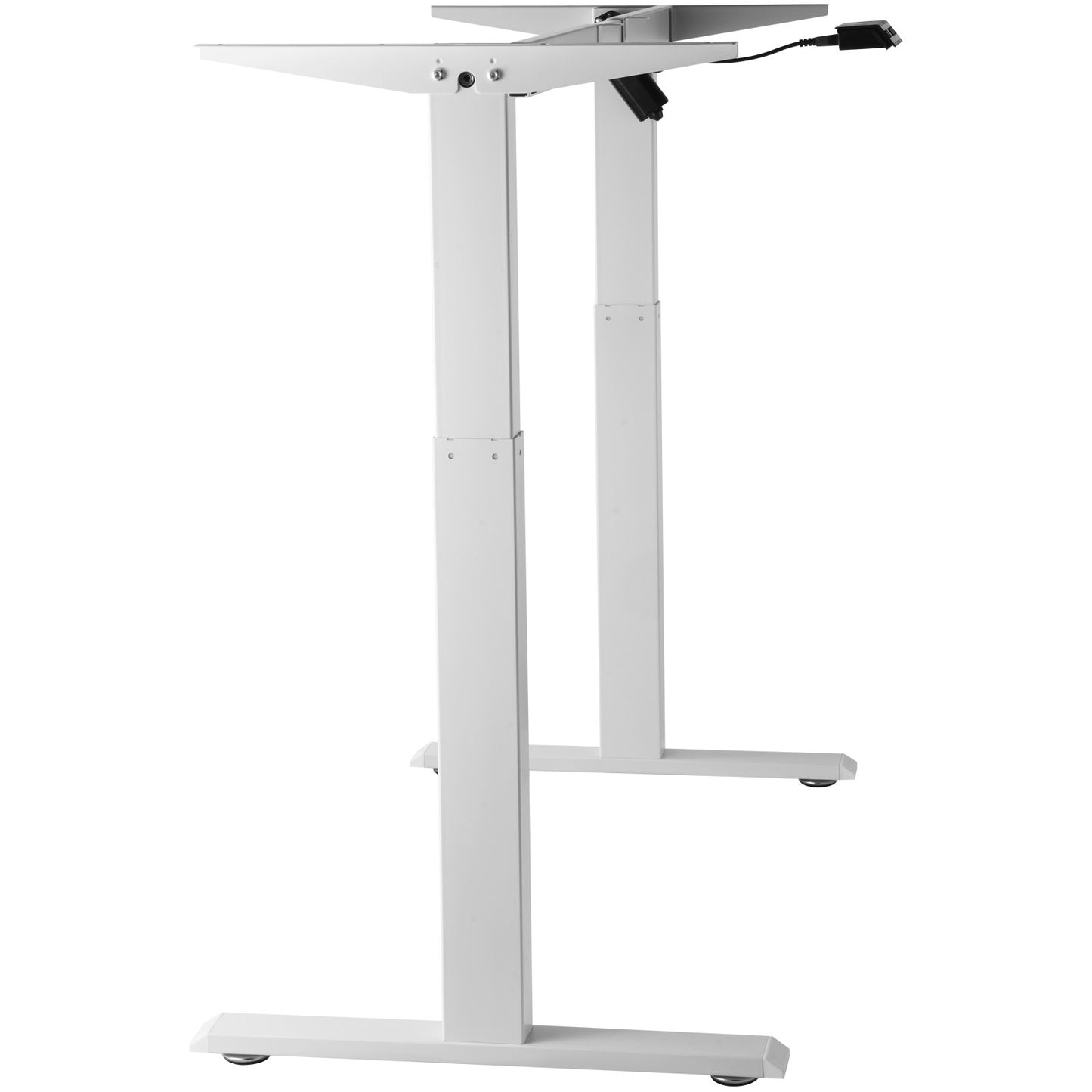 Elektrischer Stehpult-Stativ, verstellbar, 70 – 117 cm H, Arbeitsplatz, Weiß