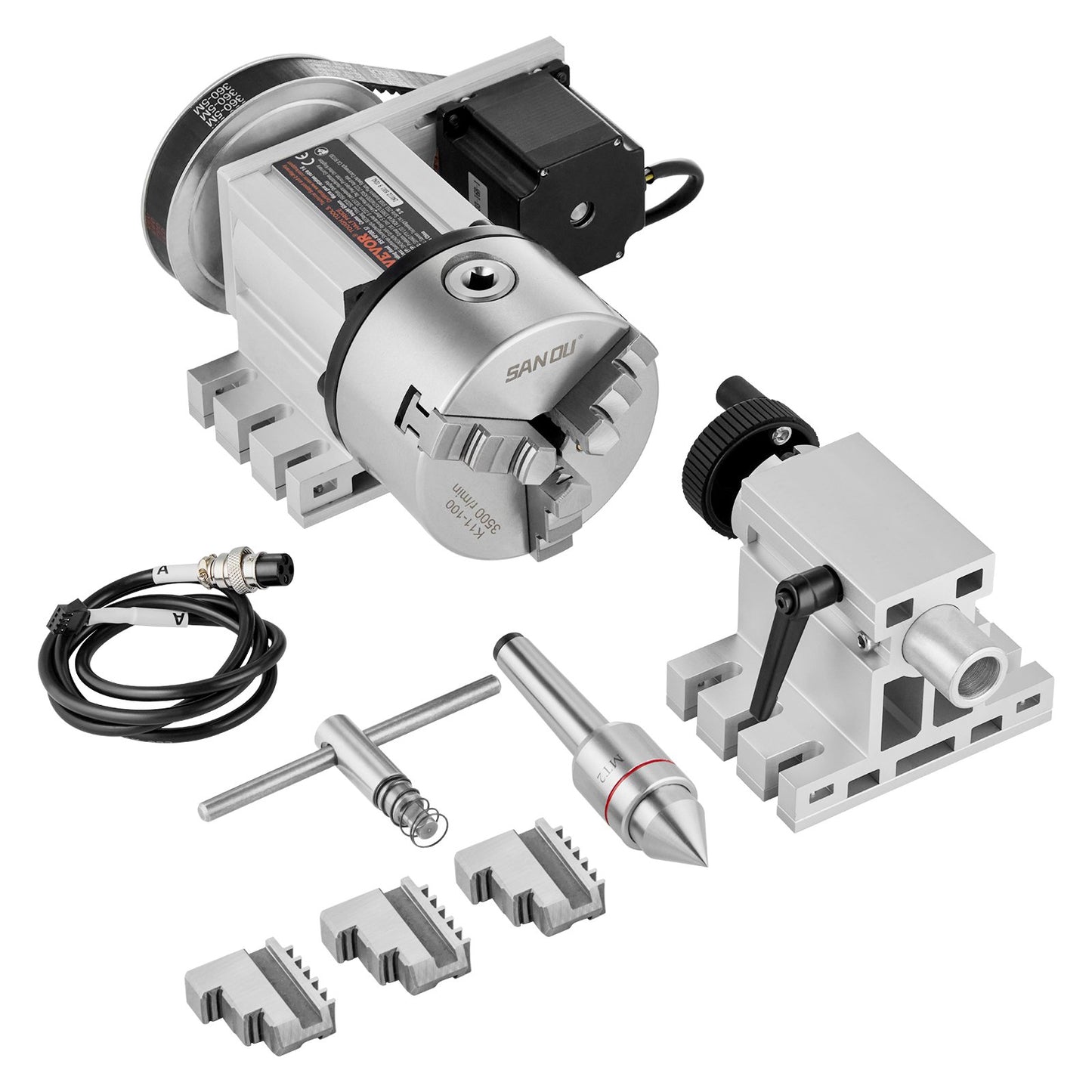 Indexeringsdel K11-100mm 3-käftad chuck bakstycke för CNC-fräsning