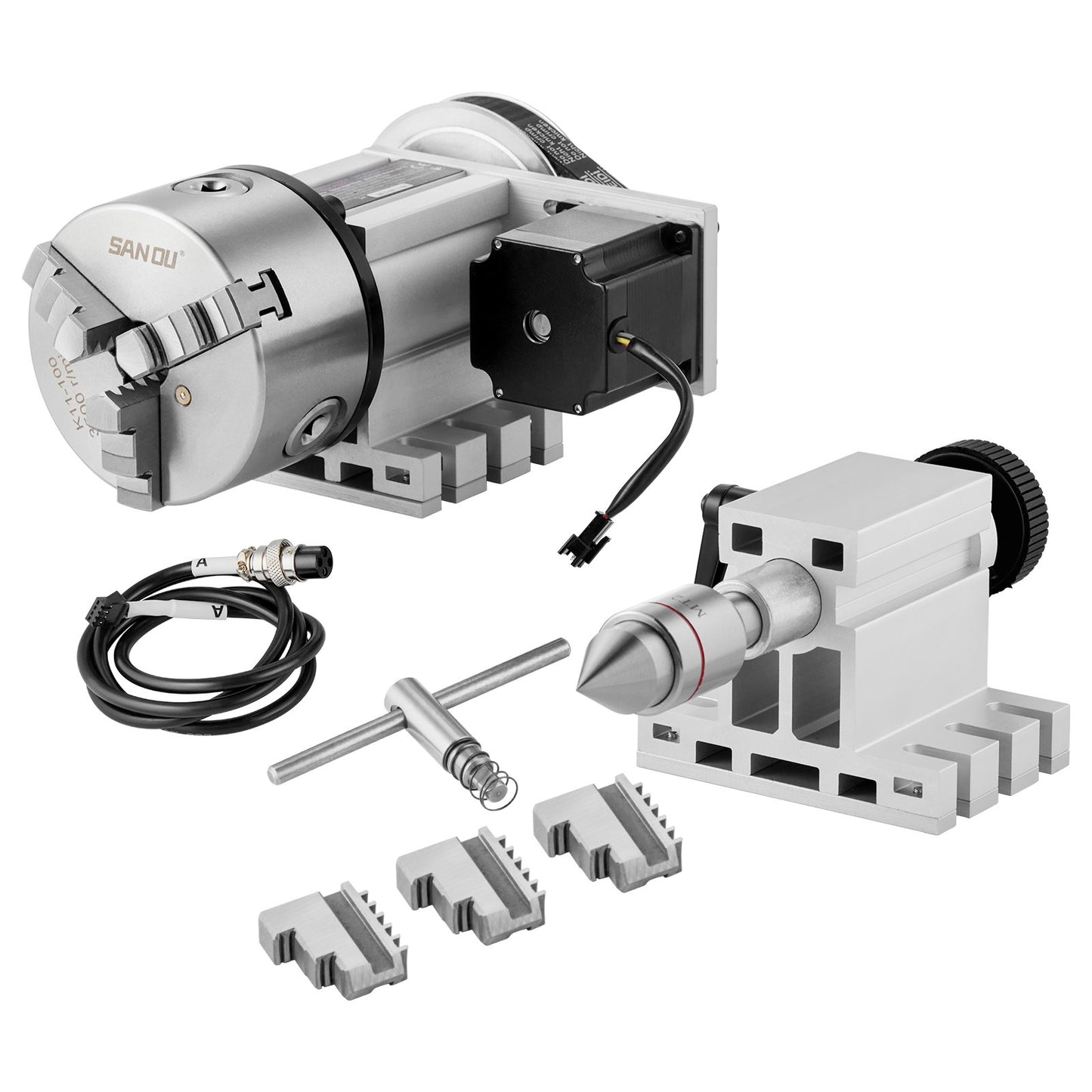 Indexeringsdel K11-100mm 3-käftad chuck bakstycke för CNC-fräsning