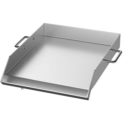 fyrkantig grillplatta 16 x 18 tums rostfritt stål grillplatta platt toppgrill Tripple Burner Spis Grillplatta Flat Top Plate för utomhus Trippelbrännare spis | EU