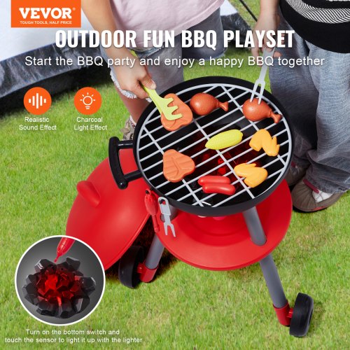 28 ST Barn BBQ Grill Lekset Matlagning Grill Leksaksset Låtsas ljudljus | EU