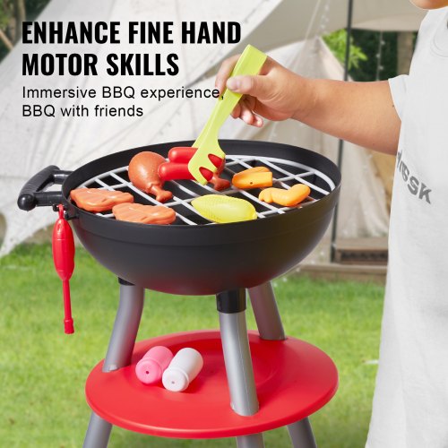 28 ST Barn BBQ Grill Lekset Matlagning Grill Leksaksset Låtsas ljudljus | EU