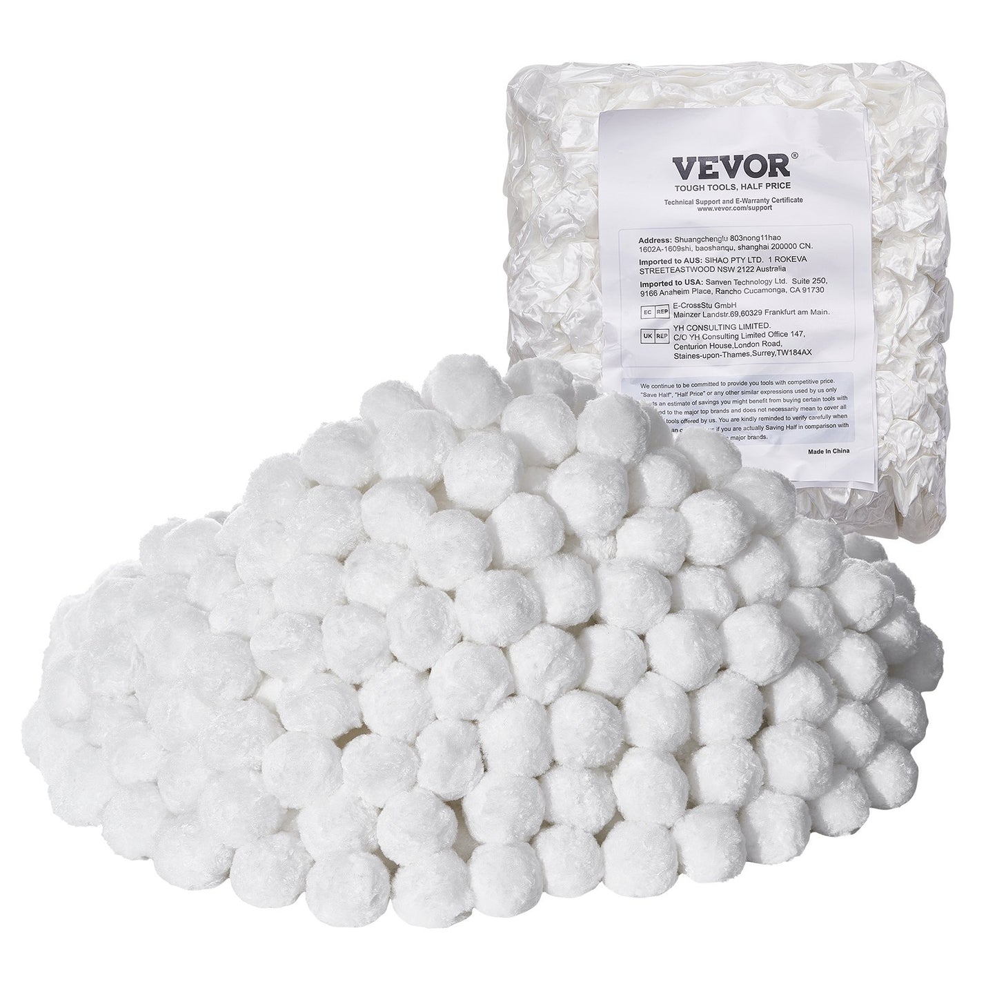 Pool-Filterbälle für Sandfilterpumpe, 2,1 kg, wiederverwendbar, für Pool