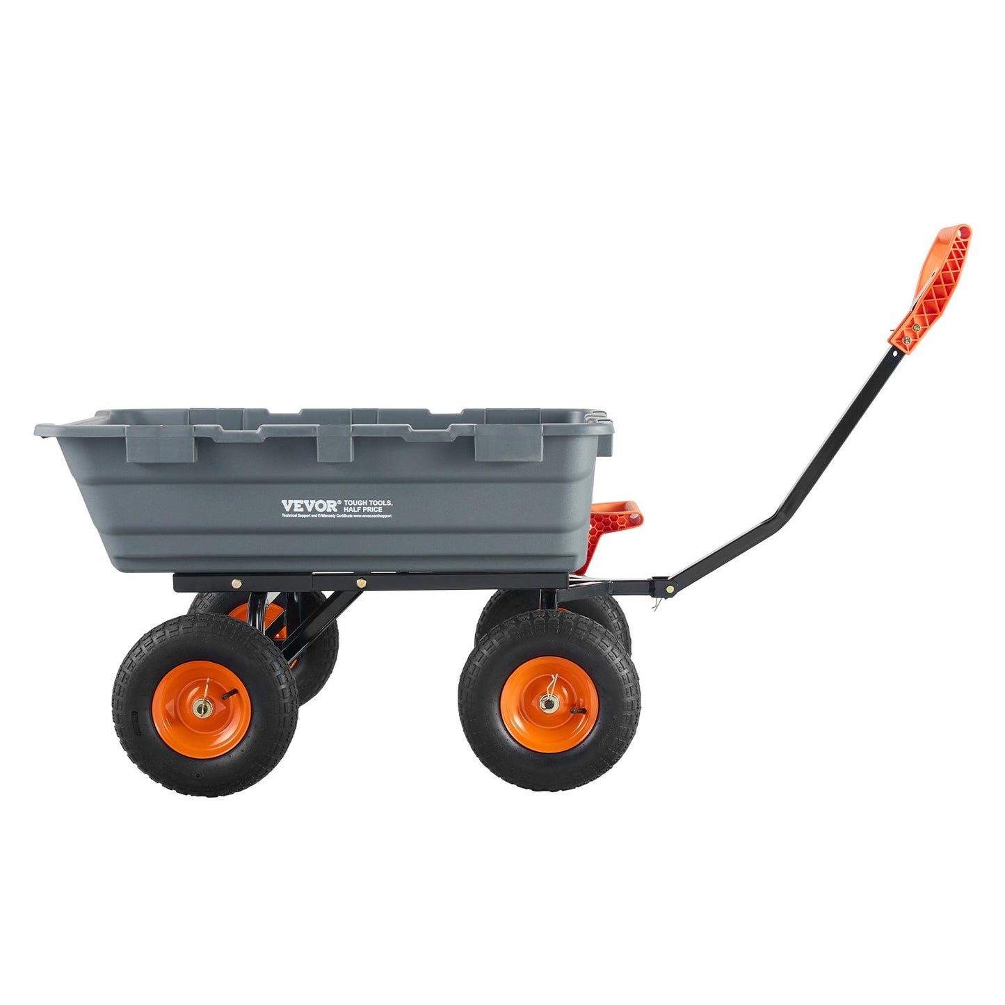 Poly Garden Dump Cart Kraftiga gårdsvagnar och vagnar 6,48 cu.ft 1200 lbs