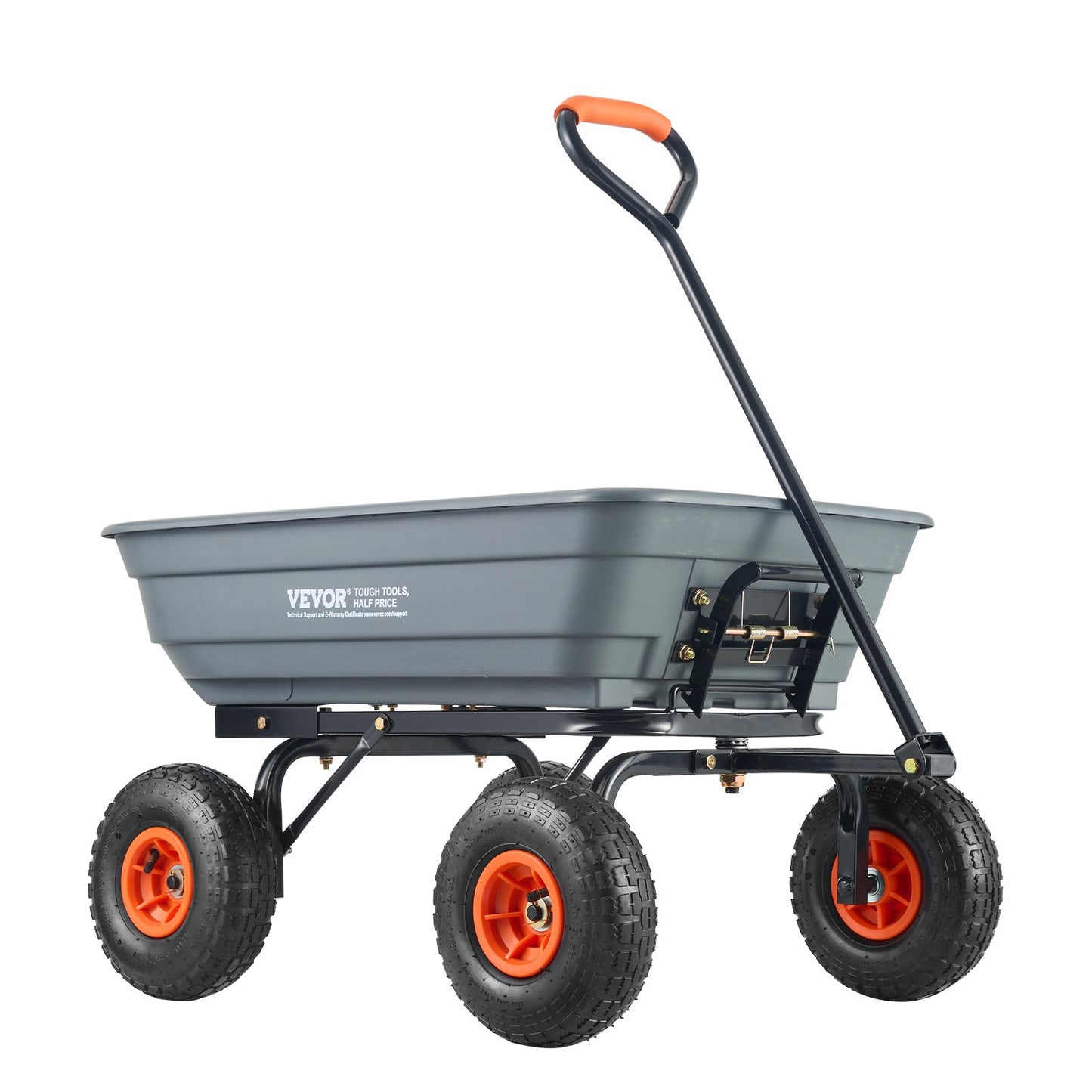 Poly Garden tippvagn Kraftiga gårdsvagnar och vagnar 4 cu.ft 600 lbs