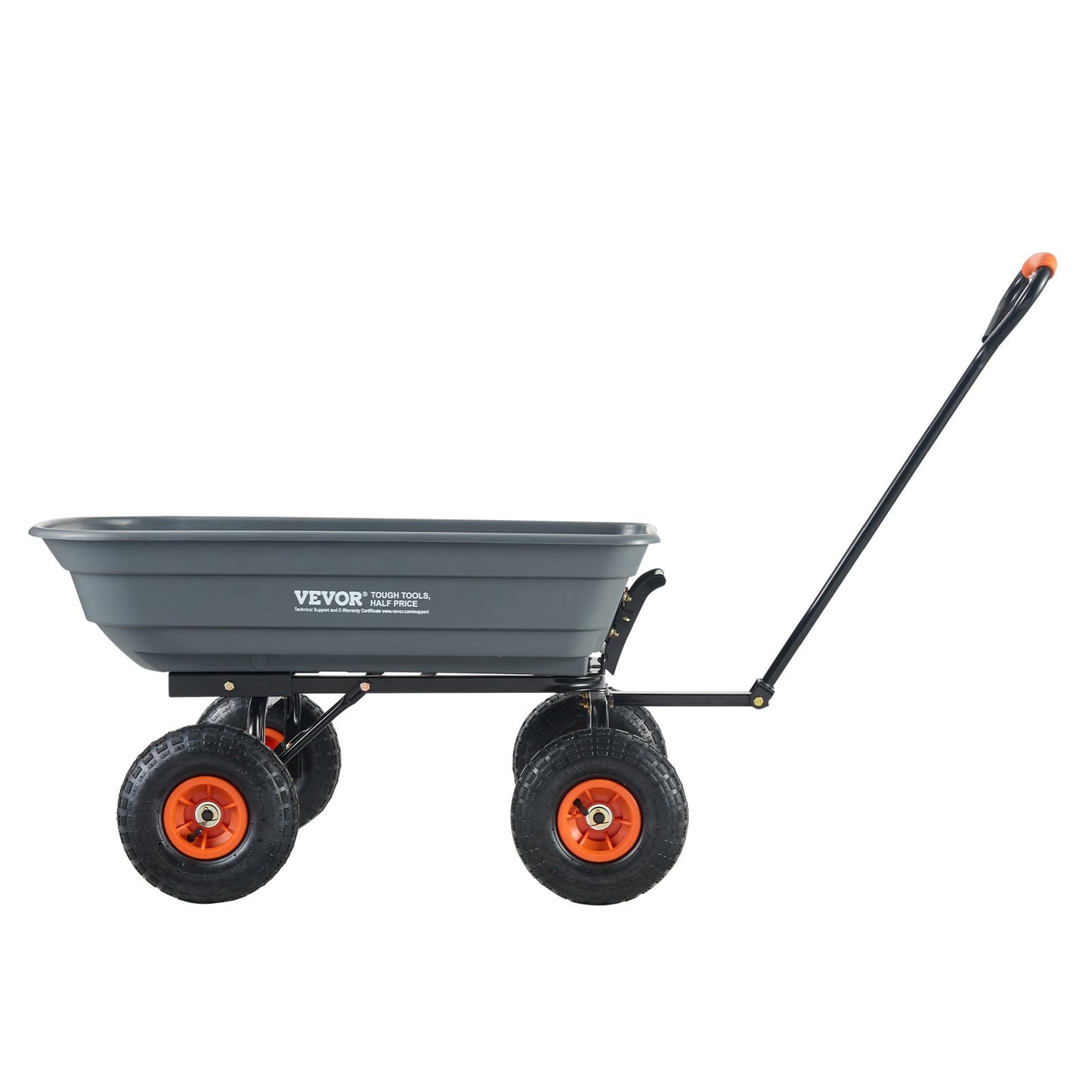 Poly Garden tippvagn Kraftiga gårdsvagnar och vagnar 4 cu.ft 600 lbs