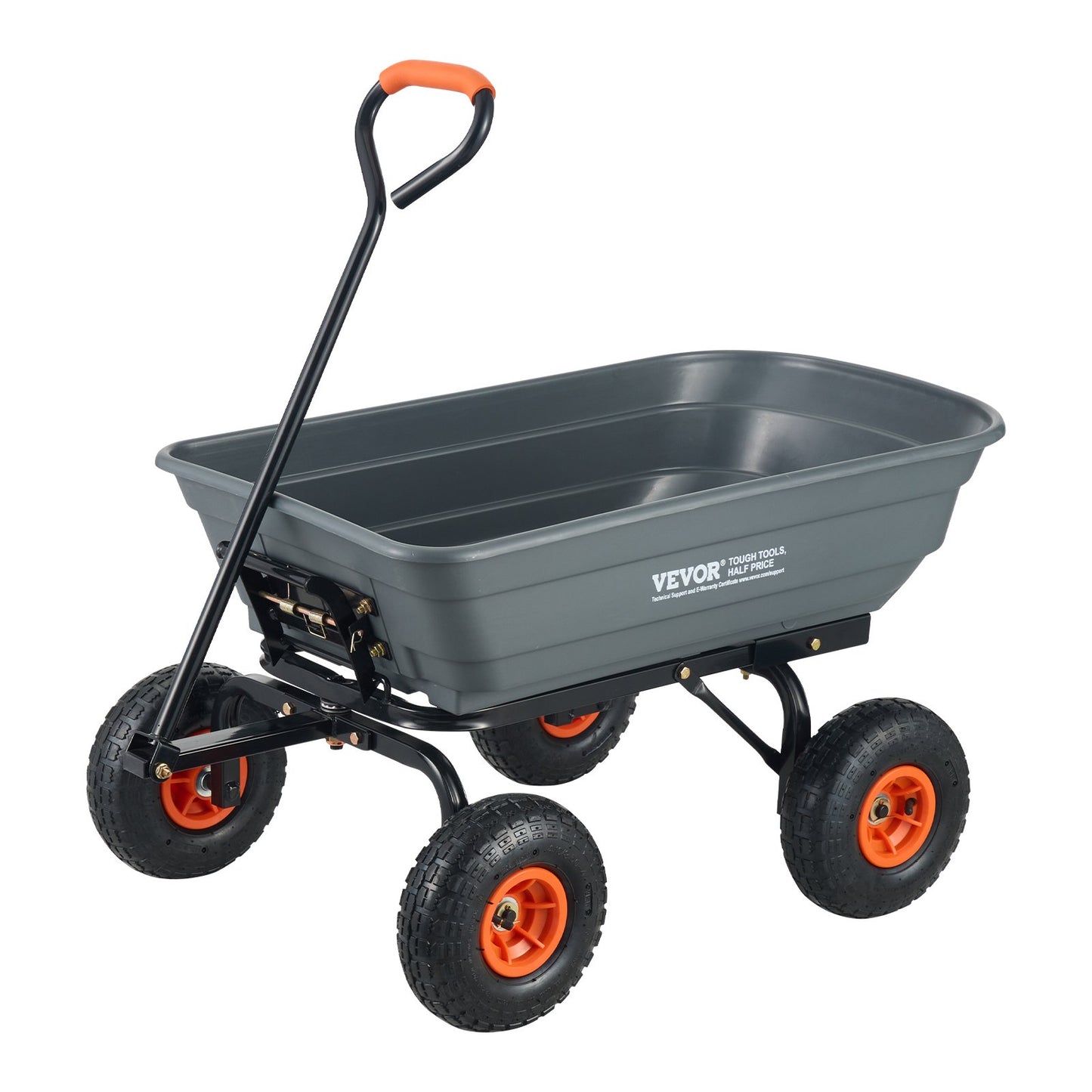 Poly Garden tippvagn Kraftiga gårdsvagnar och vagnar 4 cu.ft 600 lbs