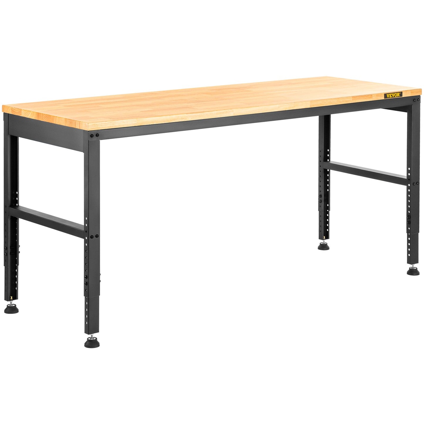 Arbetsbänk med justerbar höjd 61"L x 20"W Arbetsbänksbord med eluttag