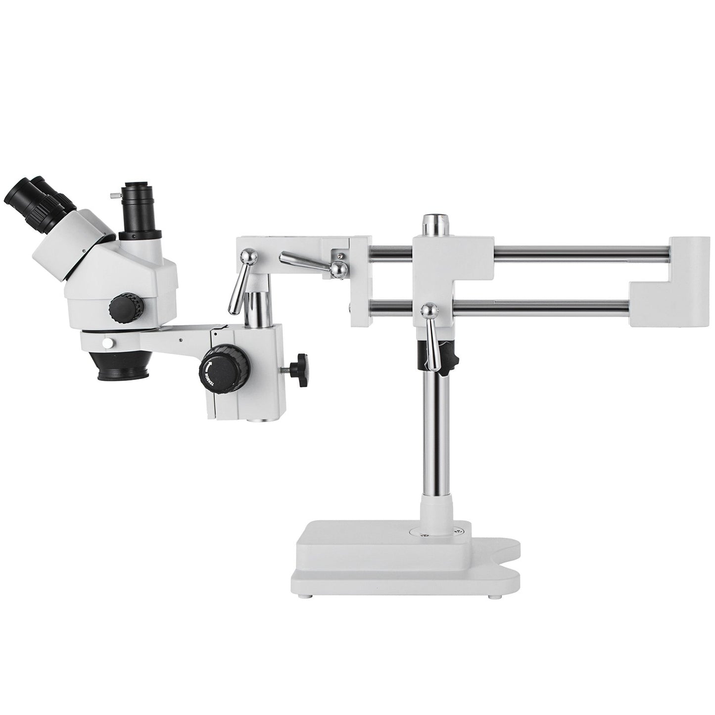 3,5X-90X Simul-Focal Stereo Mikroskop 360 ° Drehbare Trinokular Stereo Mikroskop mit Doppel Arm Boom