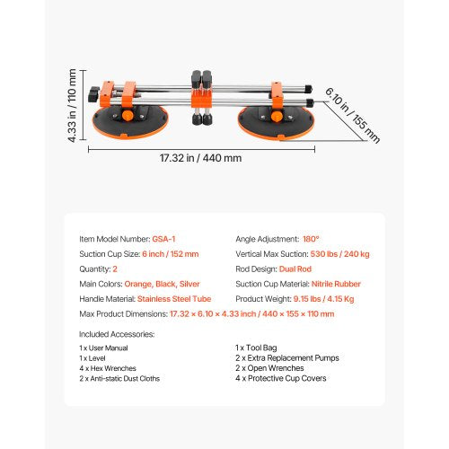 Seamless Seam Setter 6" Sugkopp för skarvning och utjämning av bänkskivor | EU