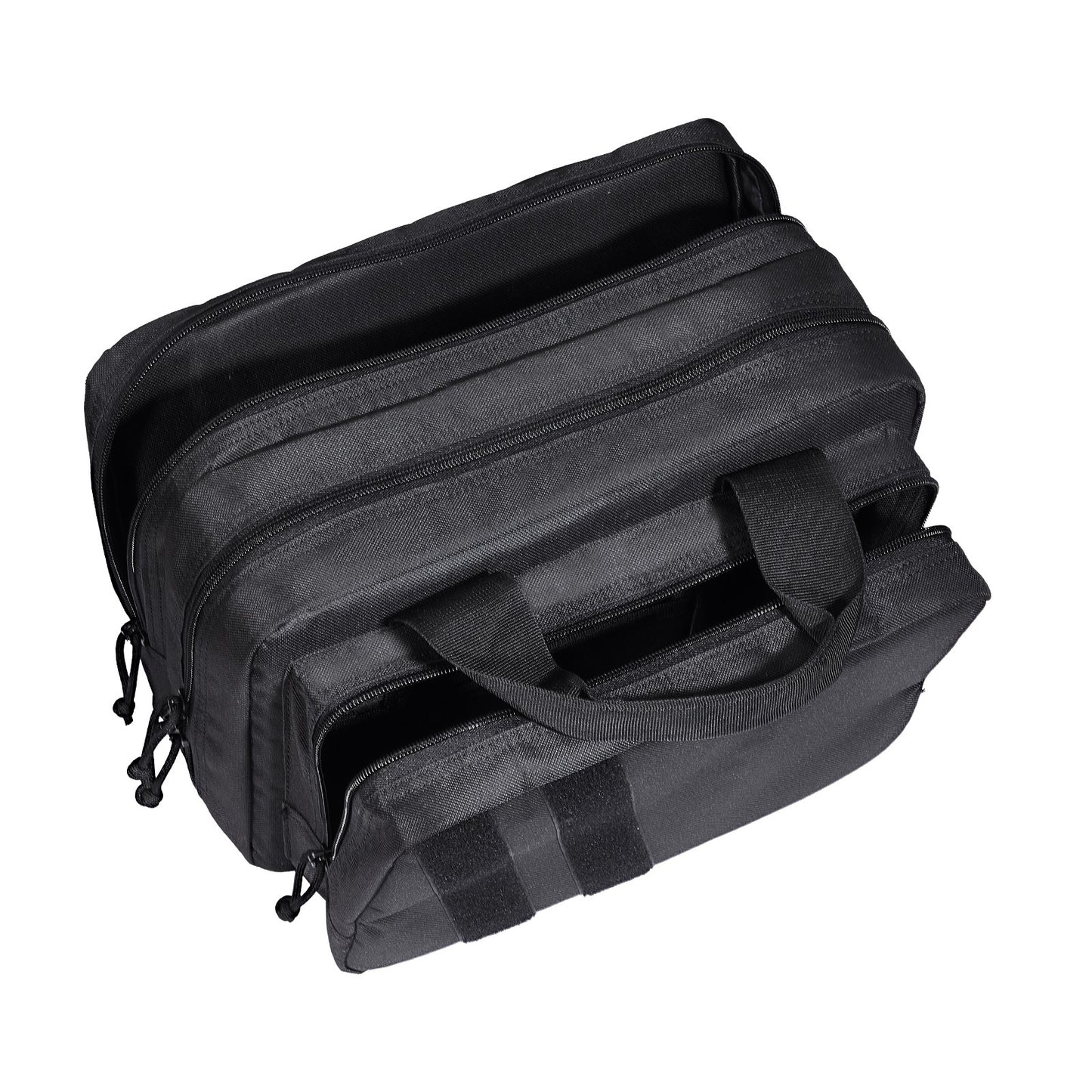 Range Bag for 2 Pistols Tactical Gun Bag 2 Inbyggd Pistol Bags Svart