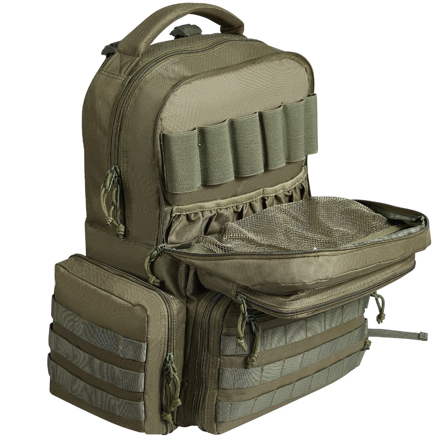 Tactical Range Backpack for 6 Pistols Gun Backpack Green