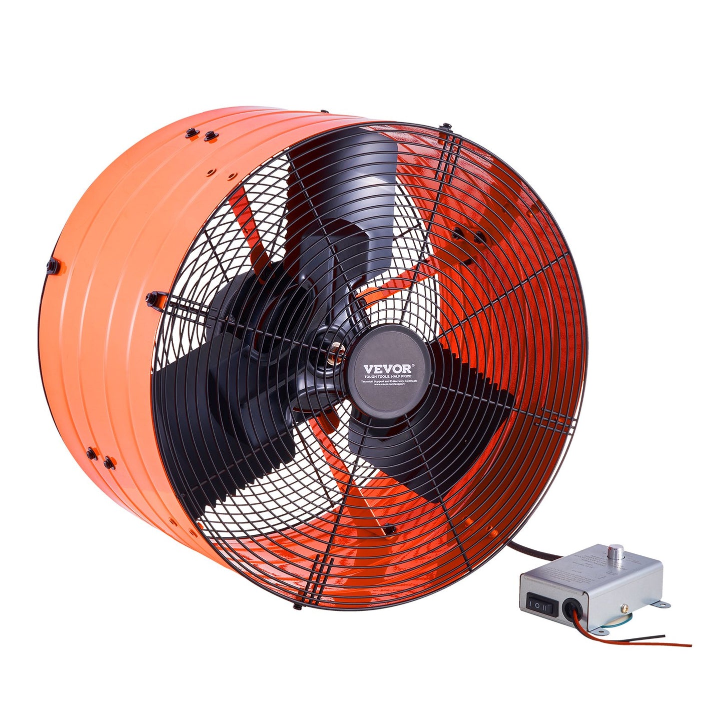 16" Gable Mount Fan 2940 CFM Attic Vent Fan with adjustable thermostat