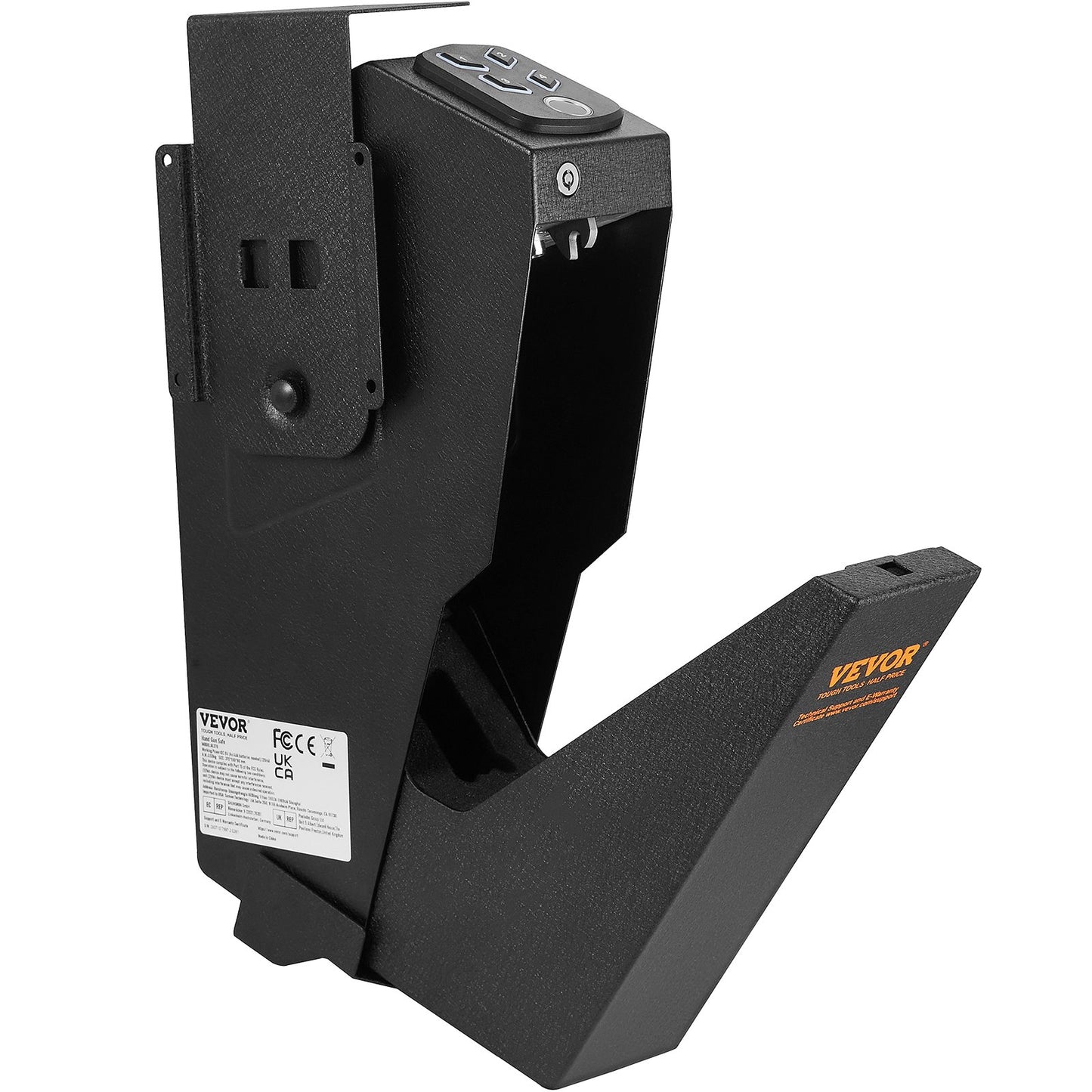 Montierter Waffentresor für Pistolen Biometrischer Waffentresor 3 Zugriffswege für 1 Pistole