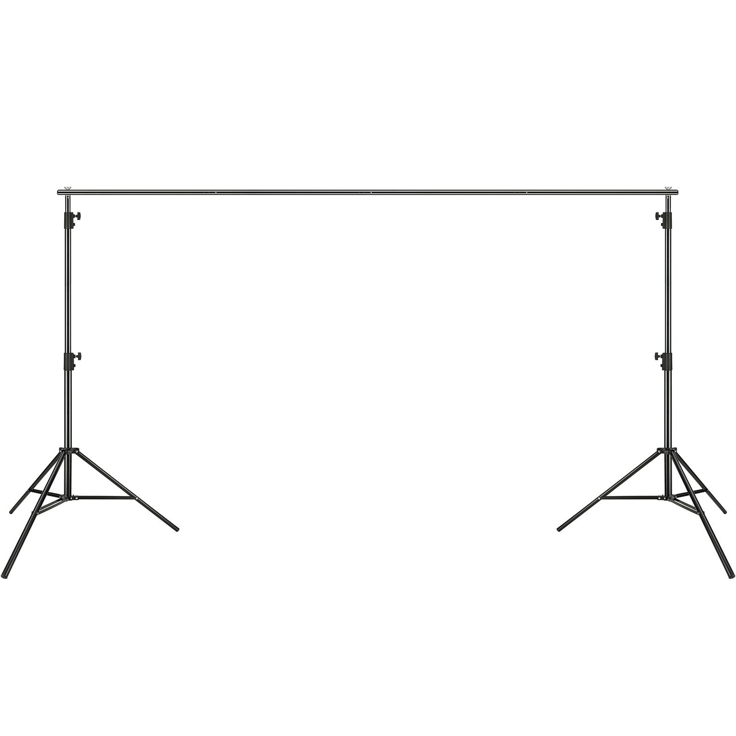 12 x 10 fot Heavy Duty Backdrop Stand, höjdjusterbart fotografi Backdrop Stand, Background Support System med 6 klämmor och en bärväska, för fest, bröllop, display, foto