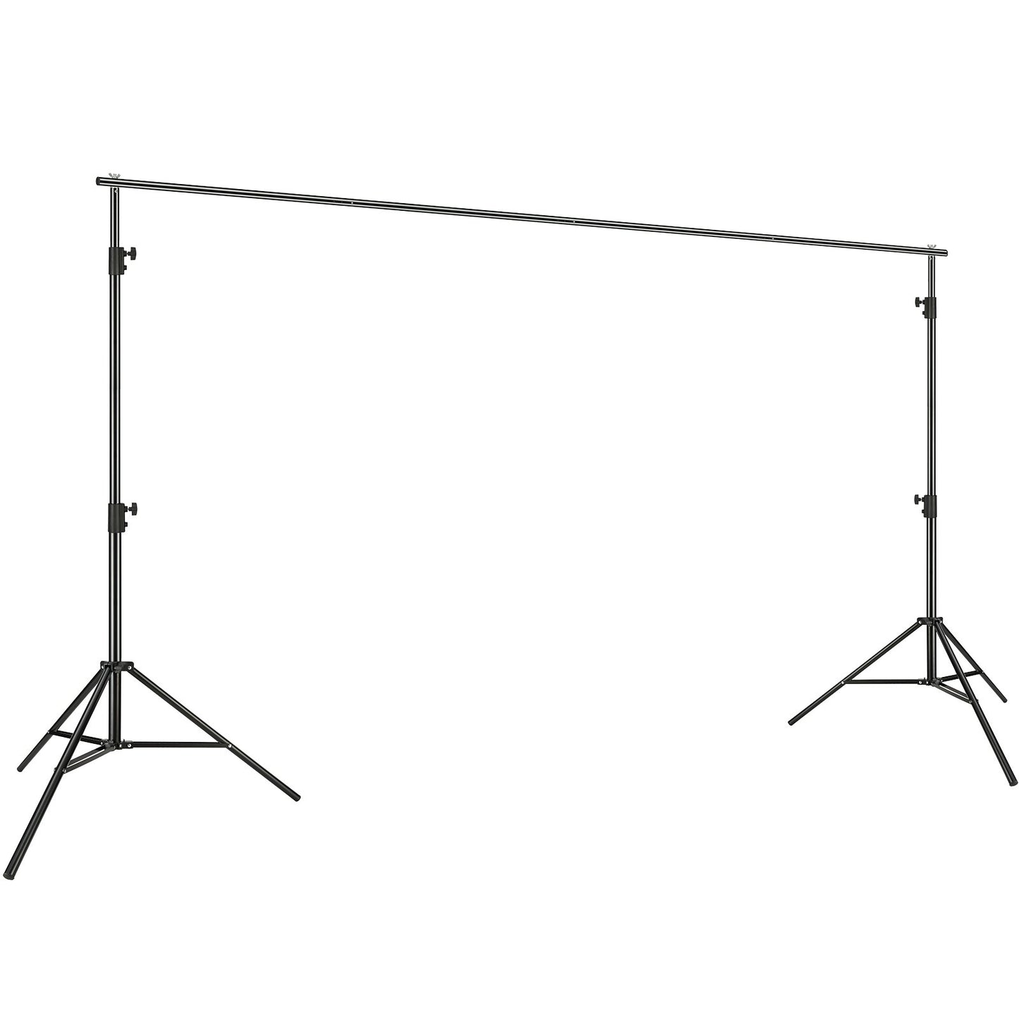 12 x 10 fot Heavy Duty Backdrop Stand, höjdjusterbart fotografi Backdrop Stand, Background Support System med 6 klämmor och en bärväska, för fest, bröllop, display, foto
