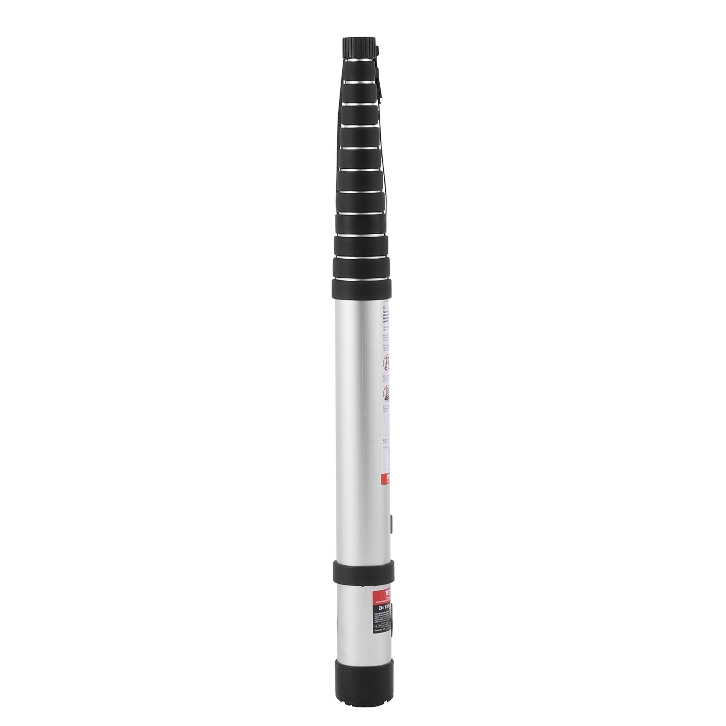 Telescopic Extension Ladder 16.4 FT Multi-Button Retract 375 LBS