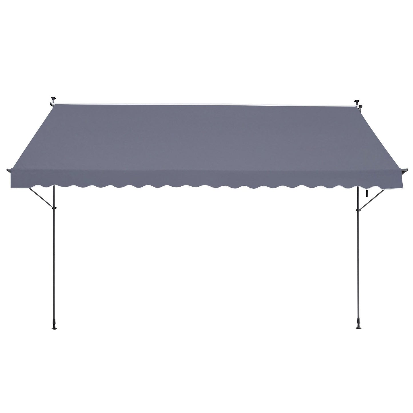 178x47" Terrassenmarkise Einziehbare Markisen-Sonnenschutzabdeckung mit Kurbel
