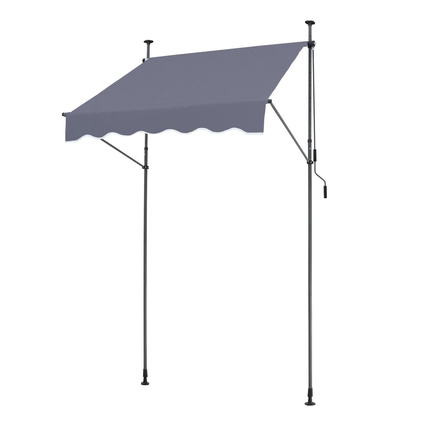 59x47" patio awning Retractable awning sunshade cover with crank