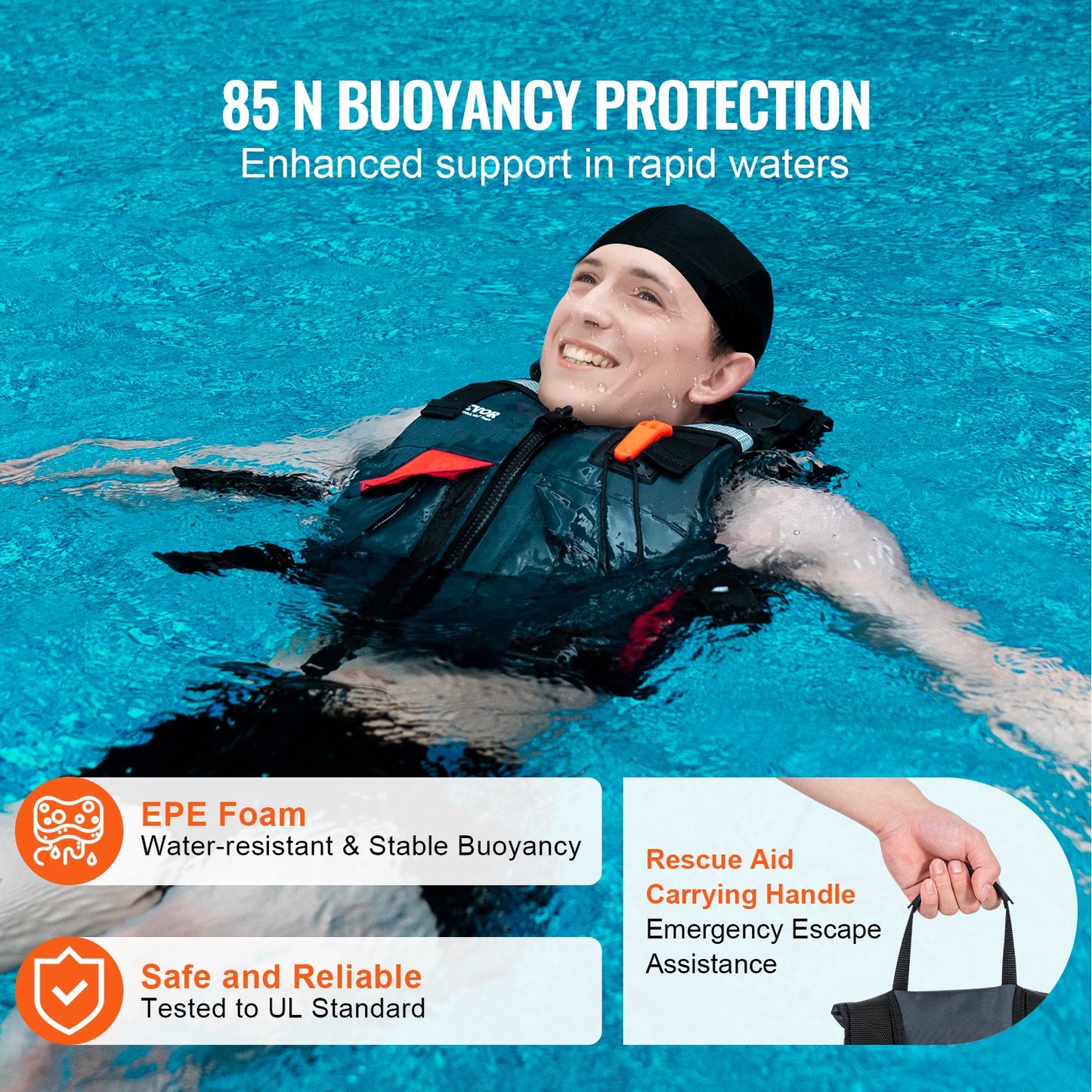 Watersports flytväst PFD 85N Flytväst för män och kvinnor M