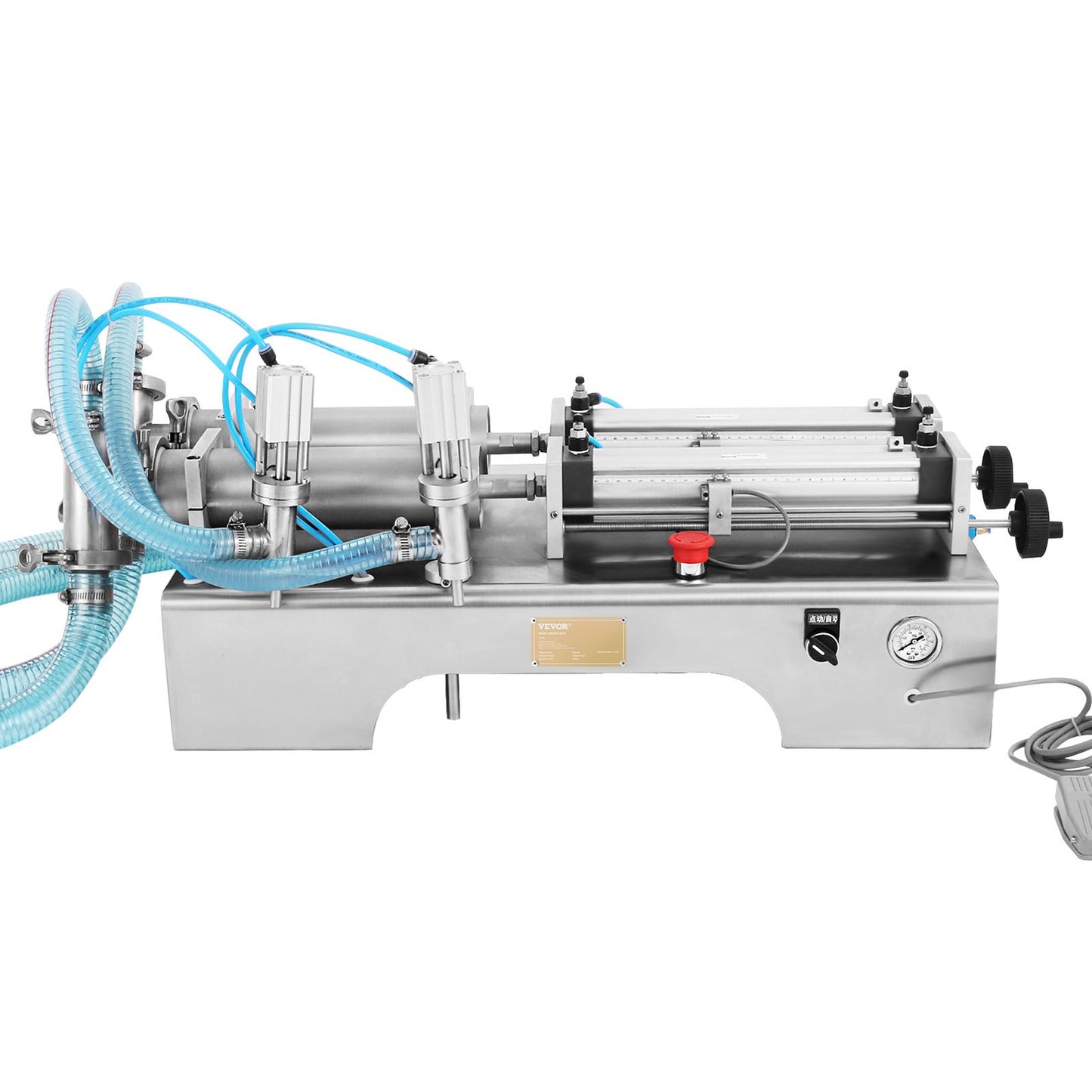 100-1000ml Pneumatic Liquid Filling Machine Two Nozzles Bottle Filler for Liquid Juice Filler for Liquid