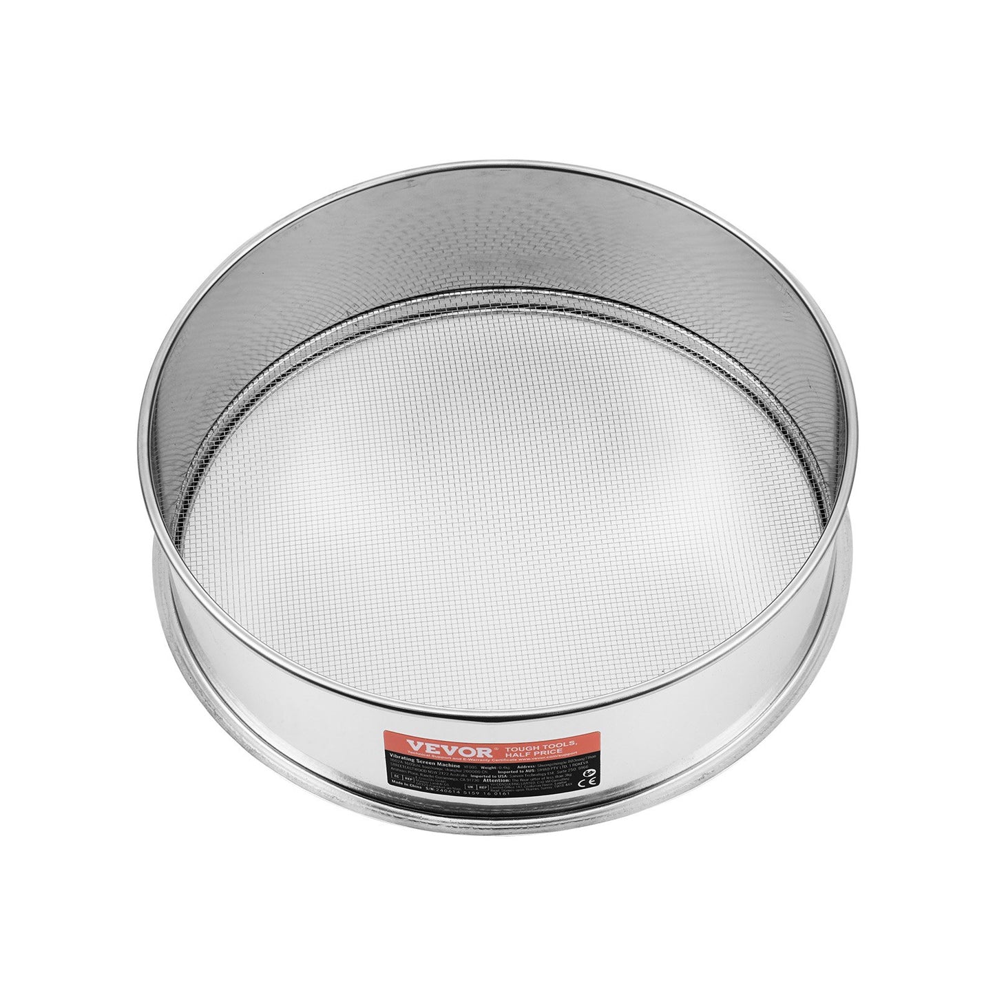 Flour Sieve Fine Mesh Stainless Steel 12 Mesh Flour Sieve for Baking Cakes